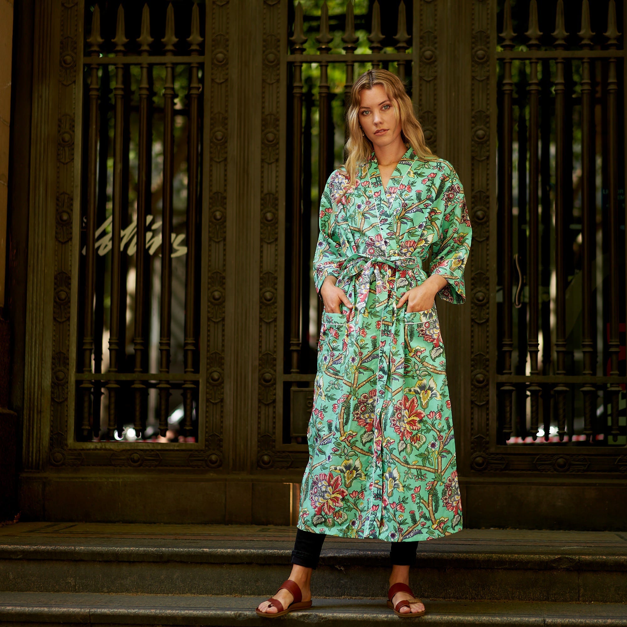 Island Vibes 100% Cotton Kimono Robe