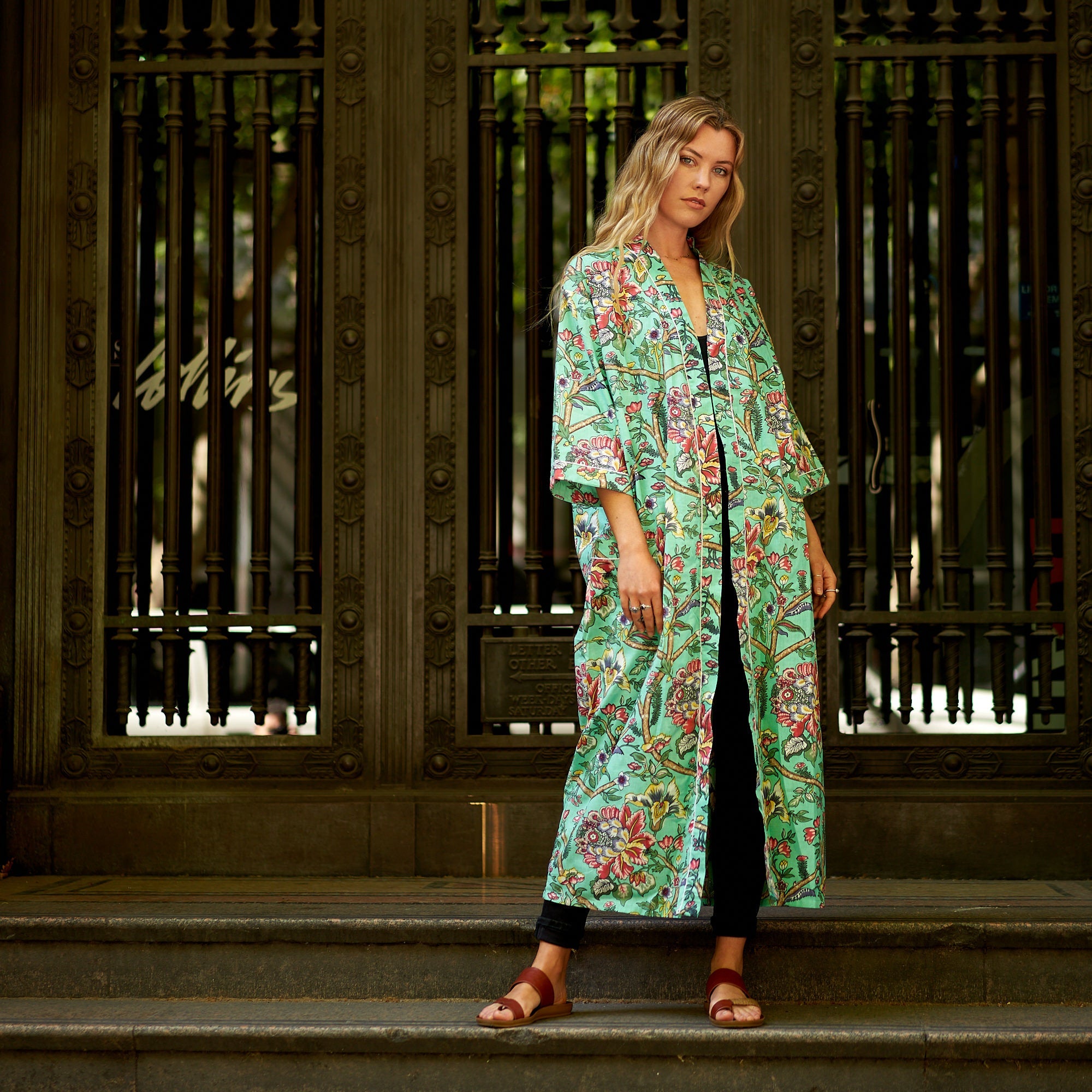 Island Vibes 100% Cotton Kimono Robe