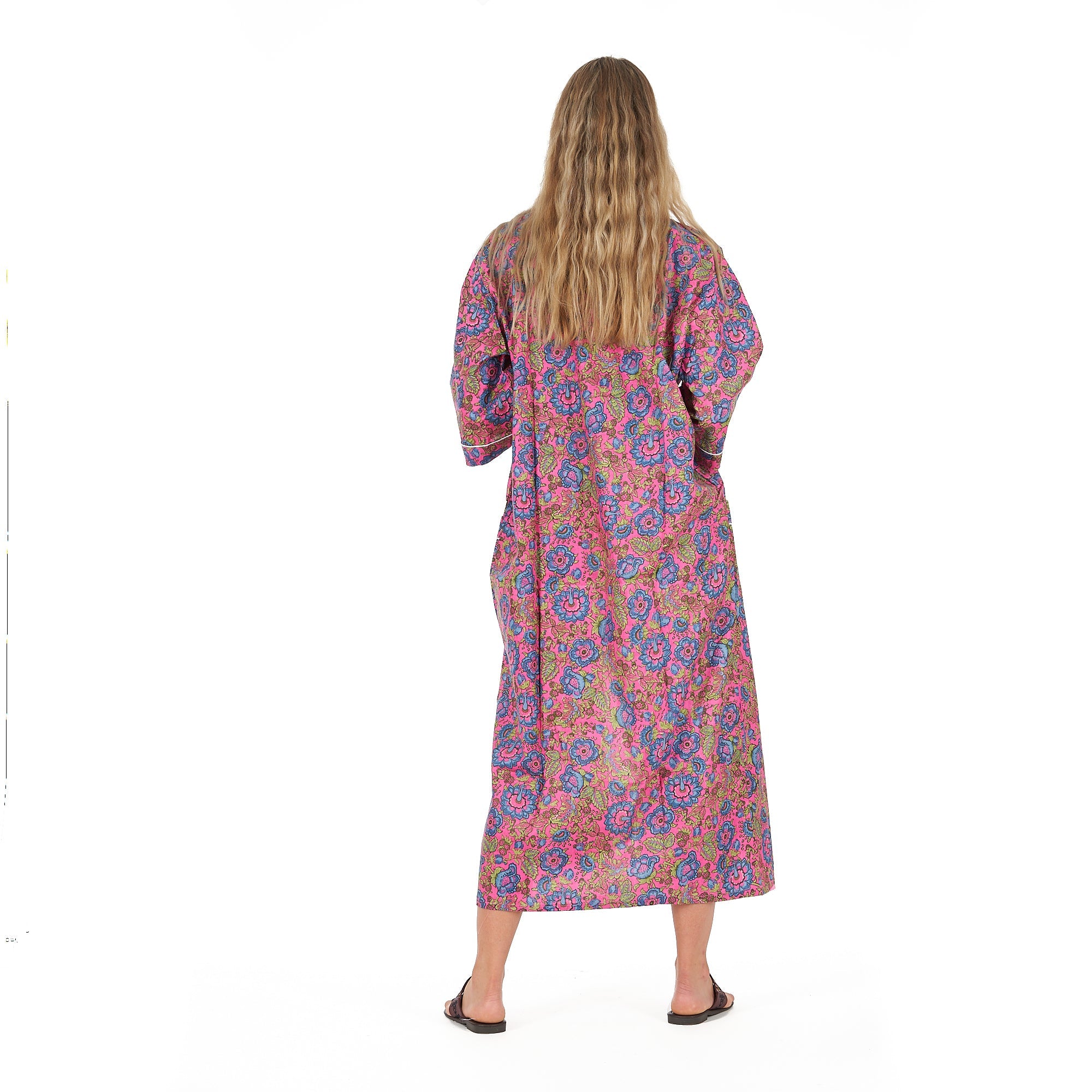 Floral Euphoria Cotton Kimono Robe