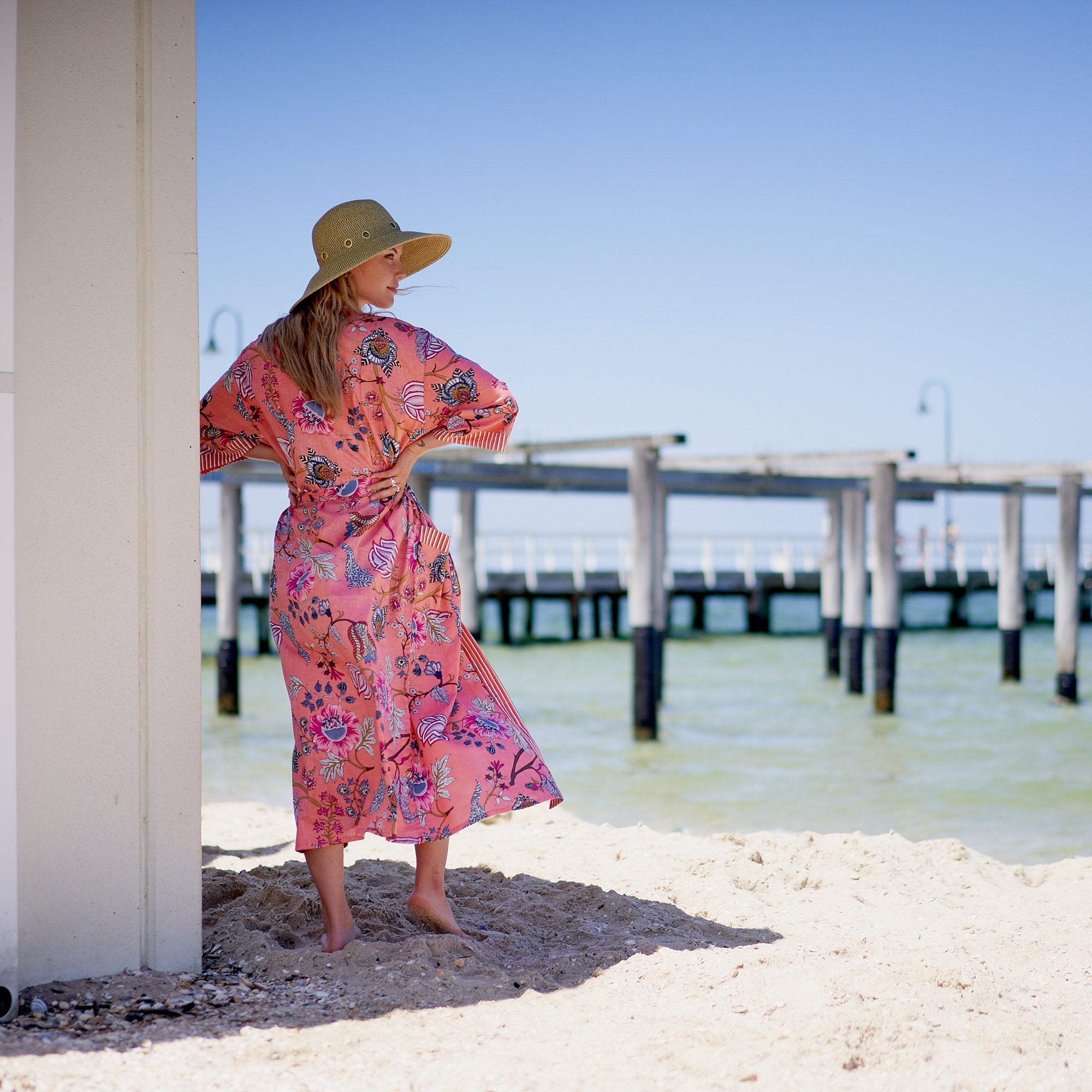 Island Soul 100% Cotton Kimono Robe