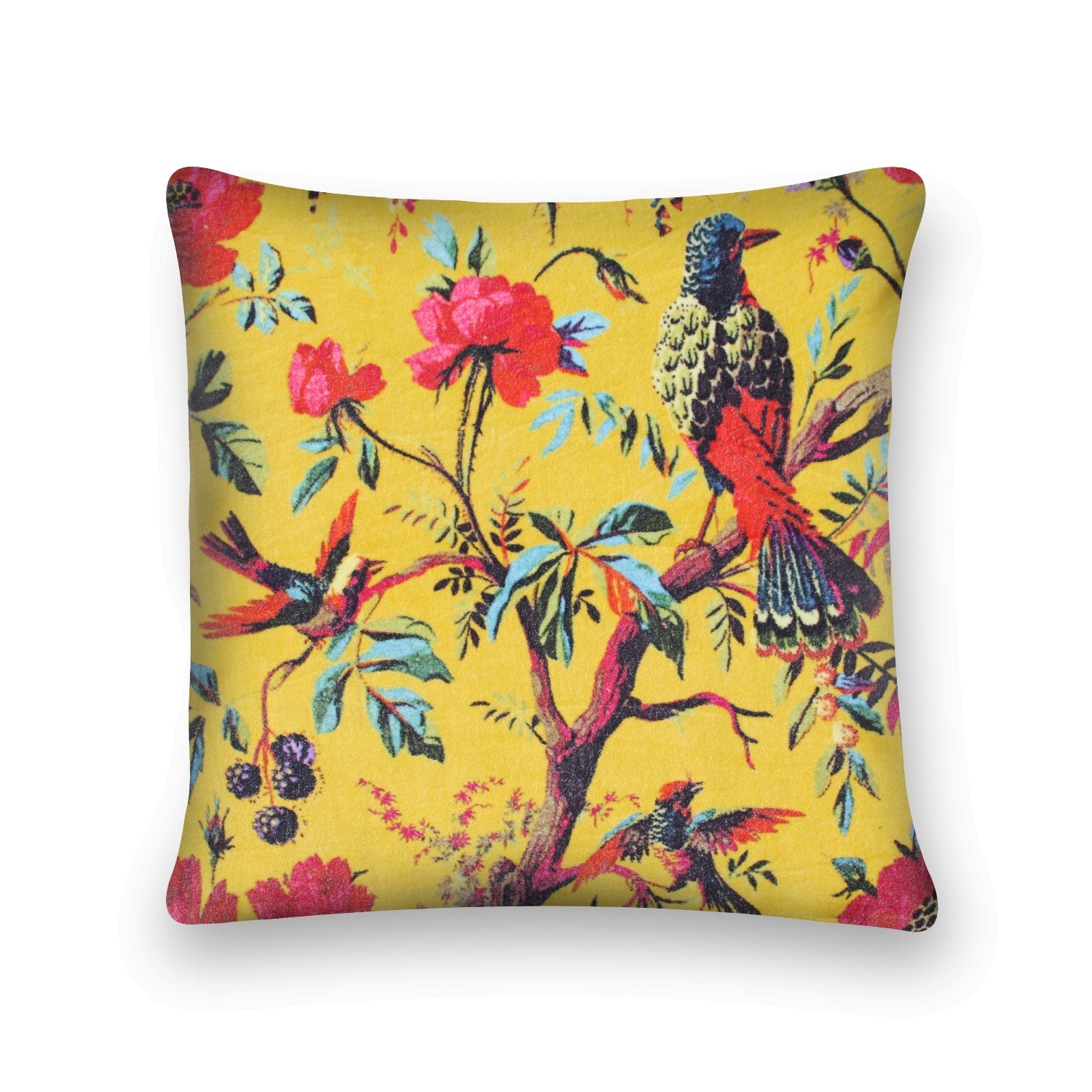Inspired by Frida Velvet Cushion - Luxe Art