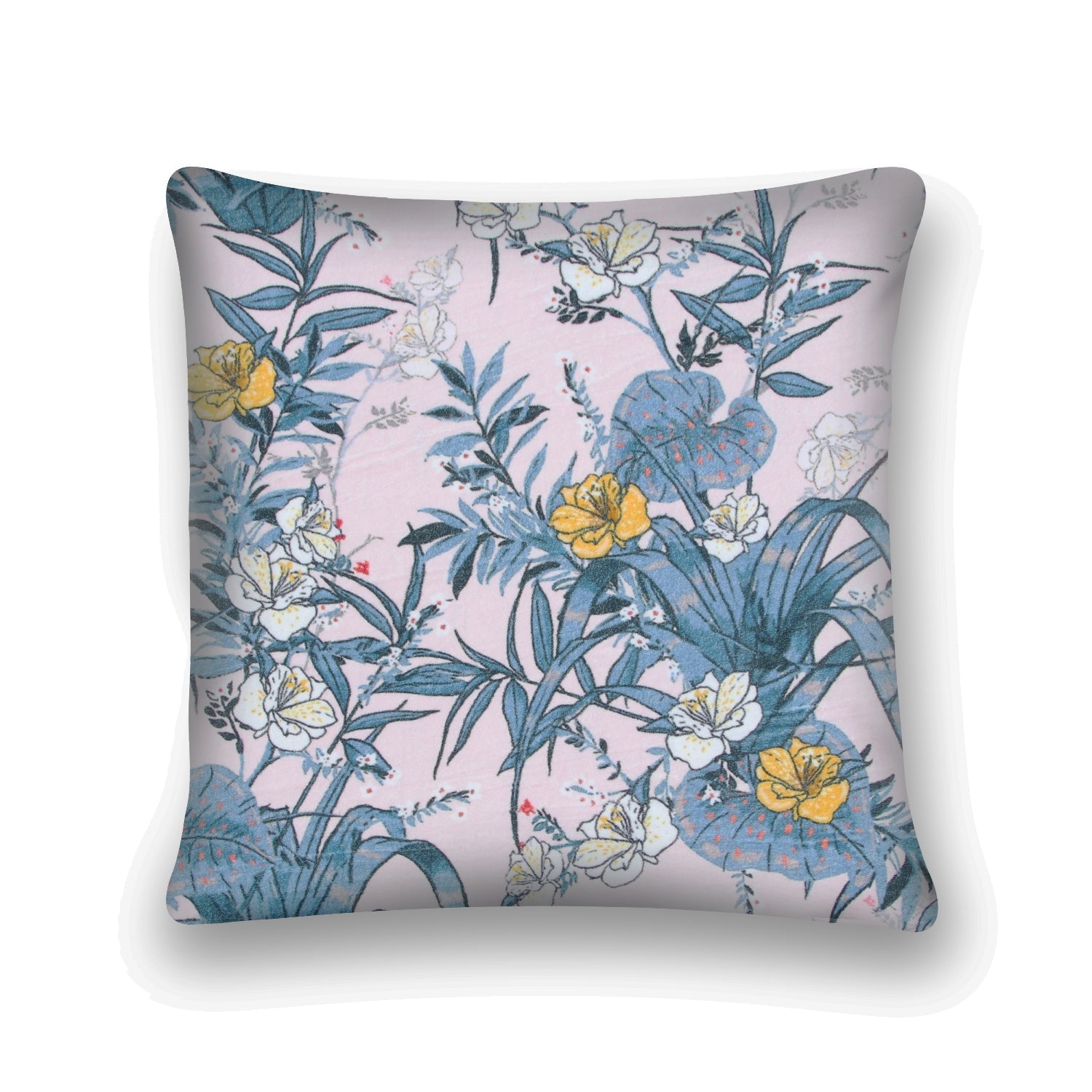 Tropic Prints Velvet Cushion - Island Style