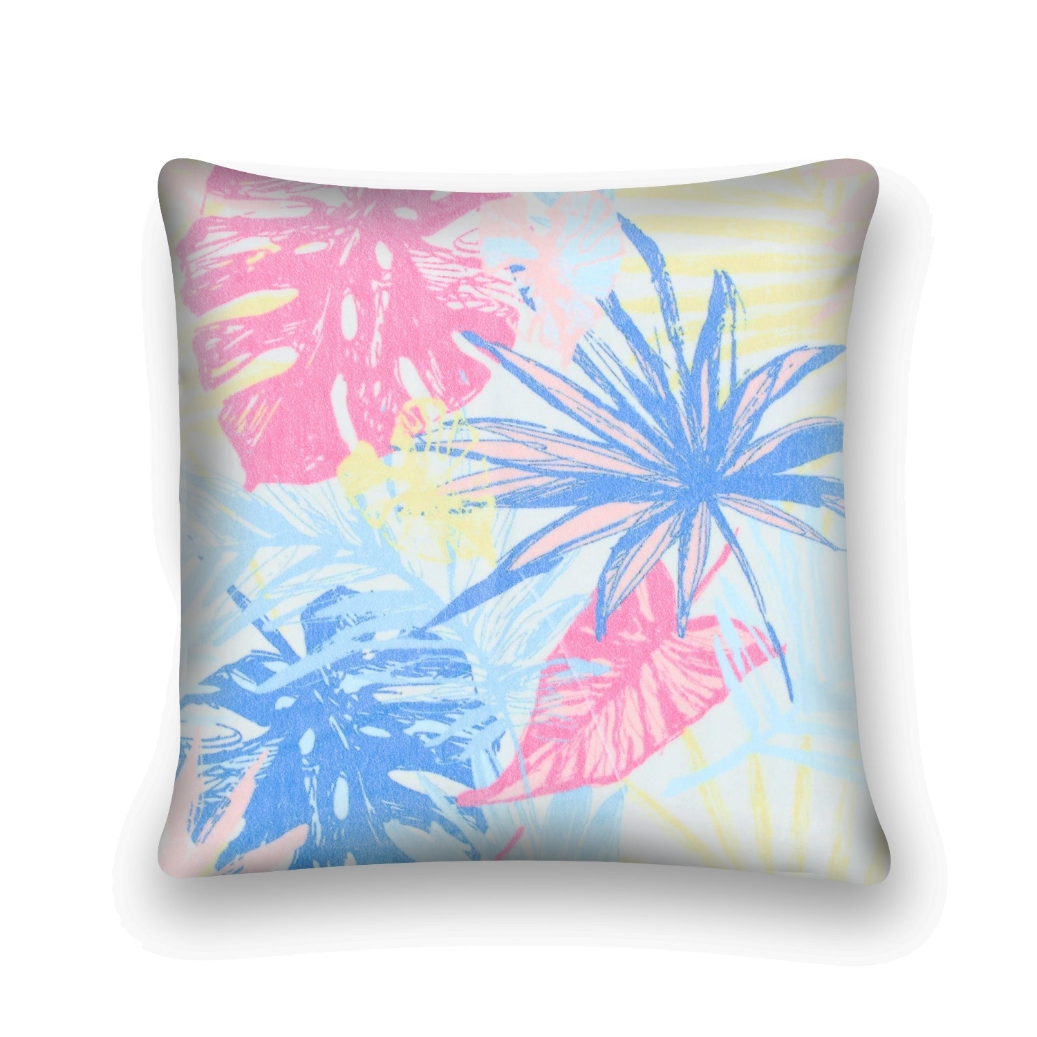 Nature’s Brushstrokes Velvet Cushion - Artful Design