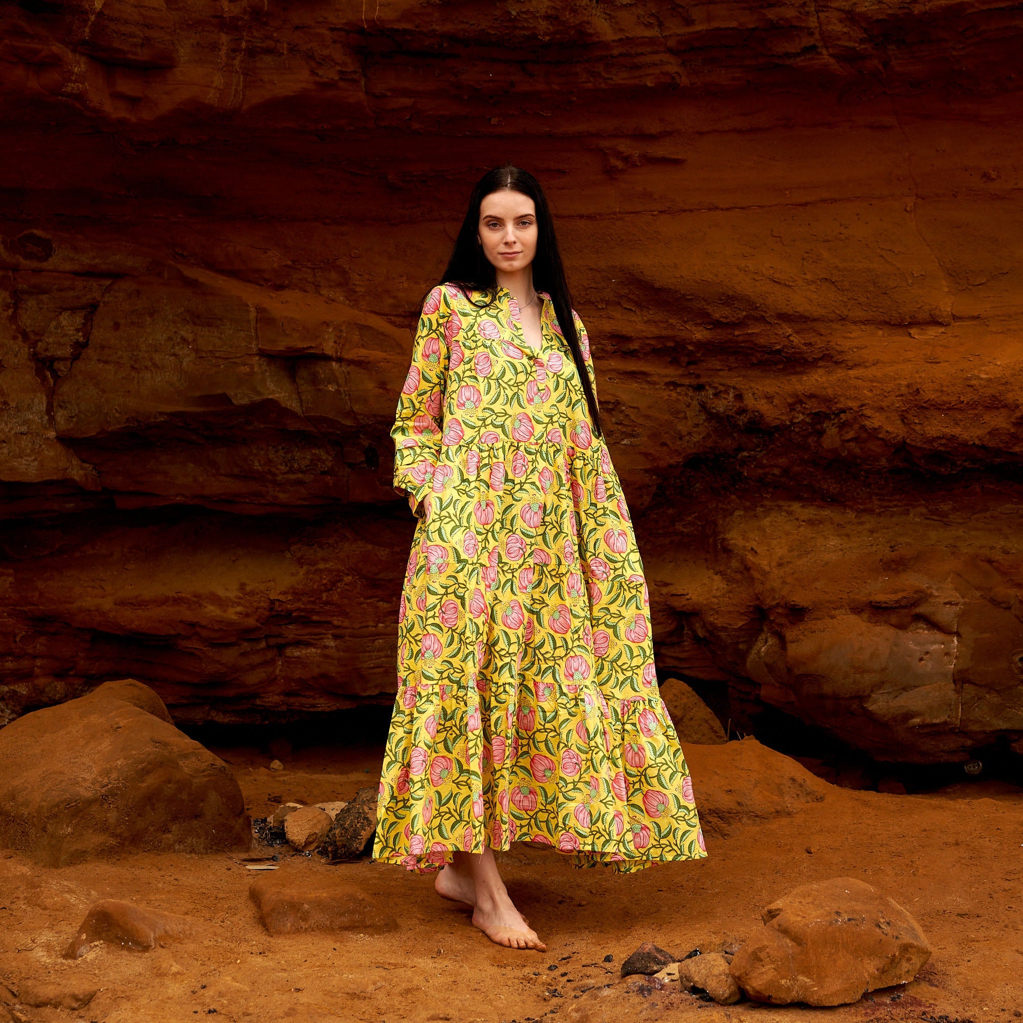 cotton maxi t-shirt dress Crew Neck Striped Color:Off White (with NO Bow) special days BIL Fashion Floral Maxi Dress
