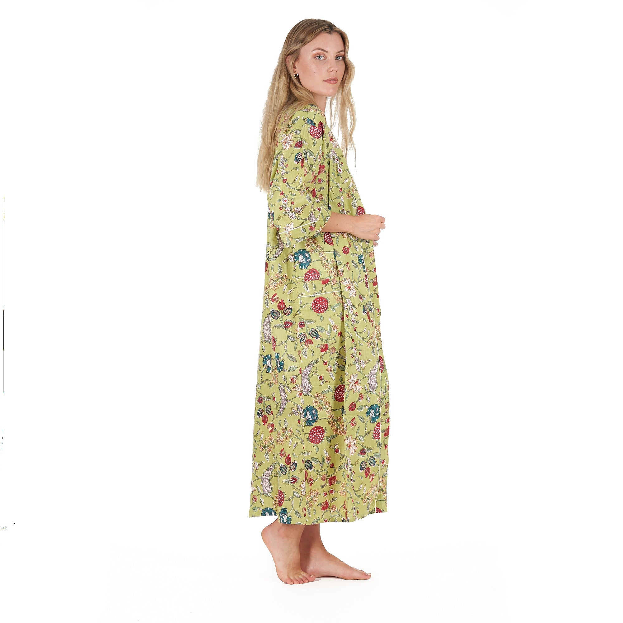 Spring Bliss Cotton Kimono Robe