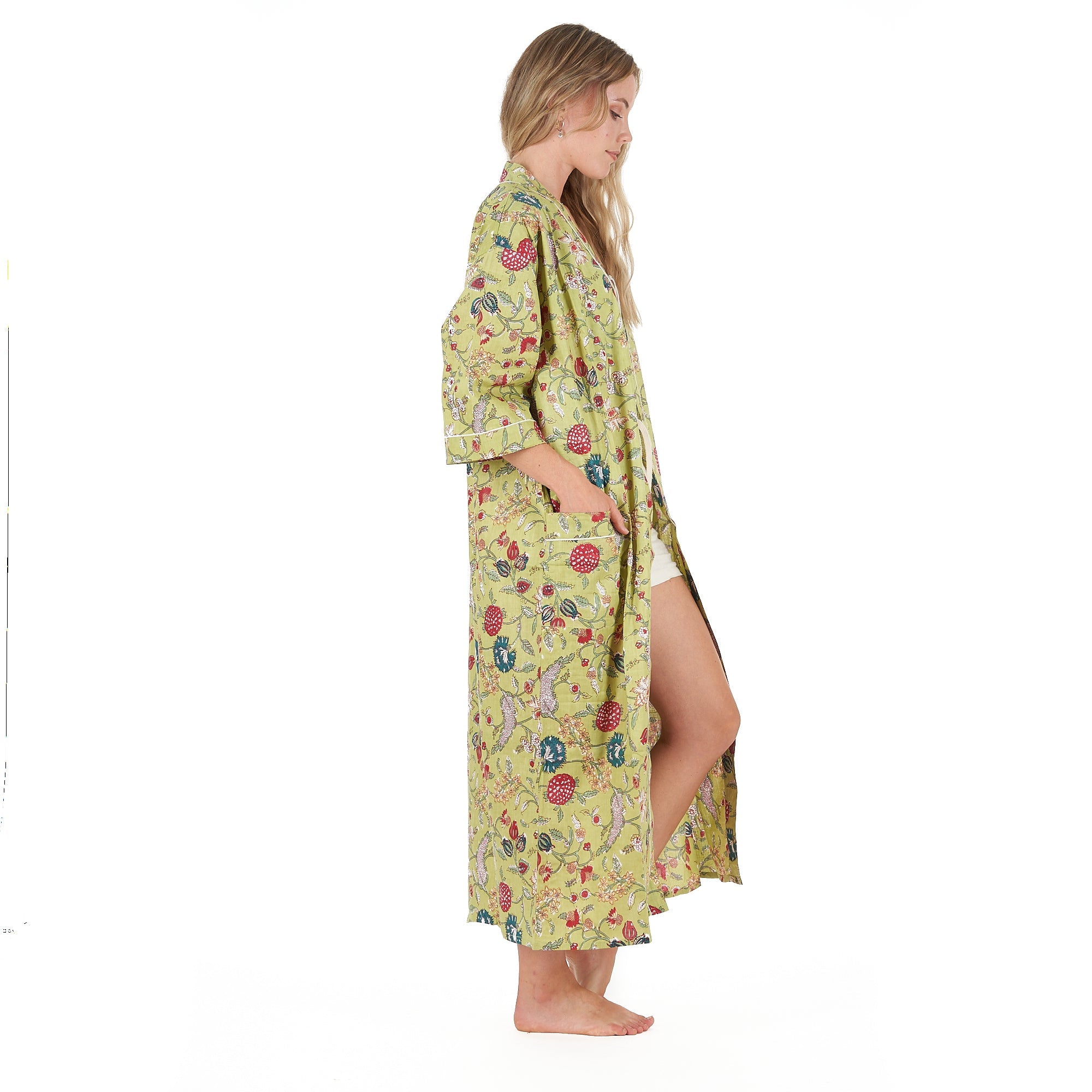 Spring Bliss Cotton Kimono Robe