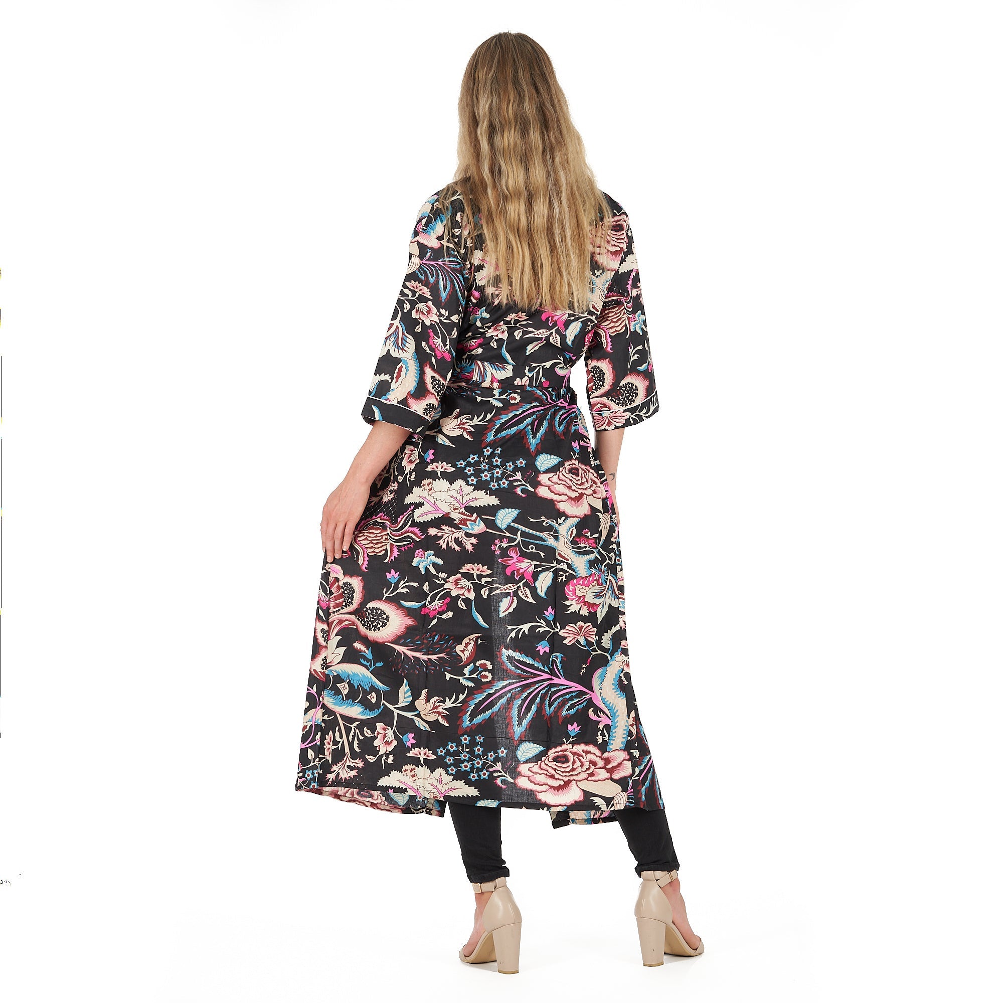 Midnight Romance Valentine's Kimono Robe