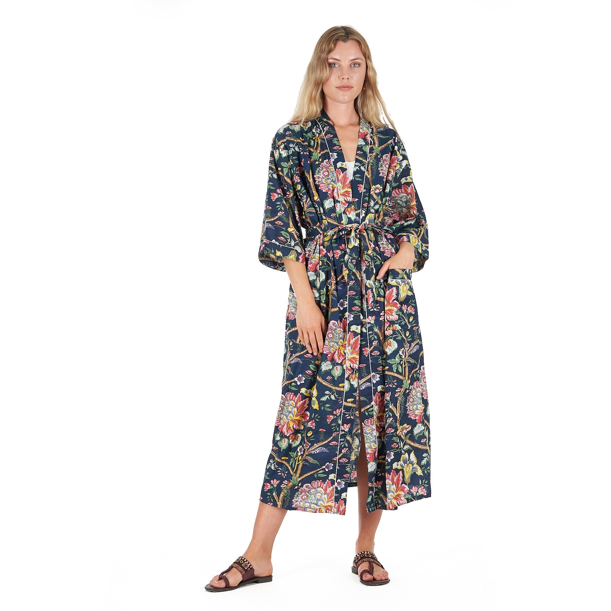 Nocturnal Botanics Cotton Kimono Robe
