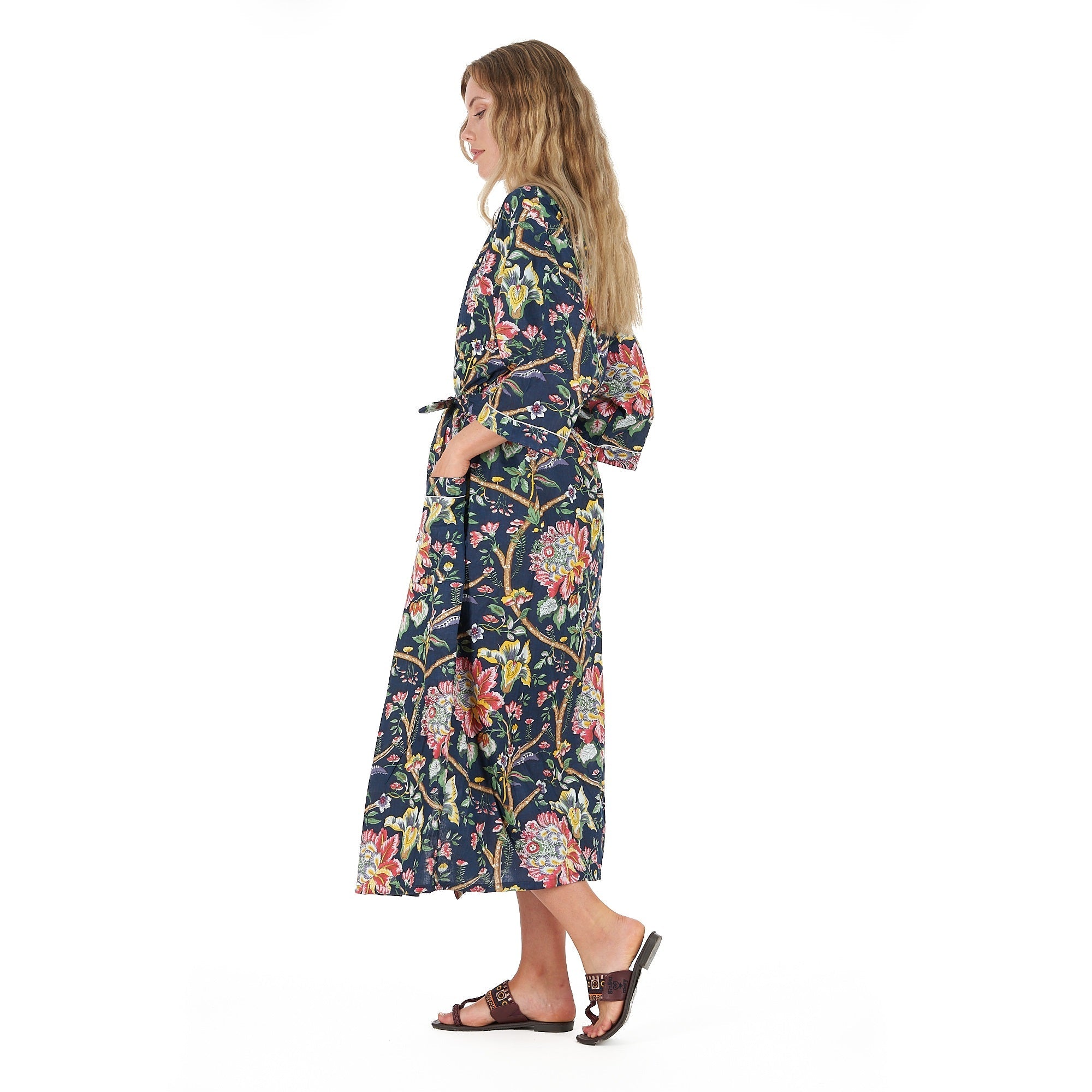 Nocturnal Botanics Cotton Kimono Robe