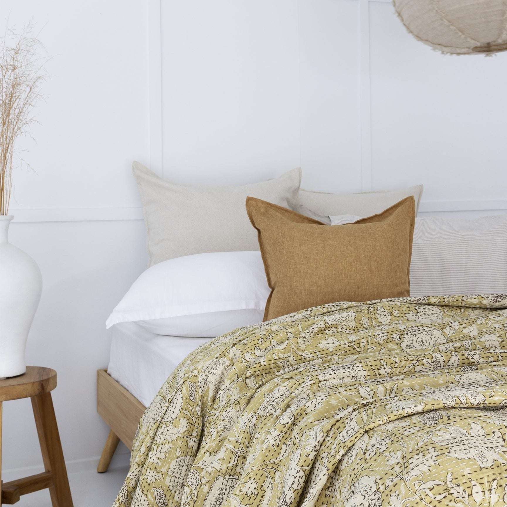 Memphis Kantha Quilt Throw - Indian Bedspread