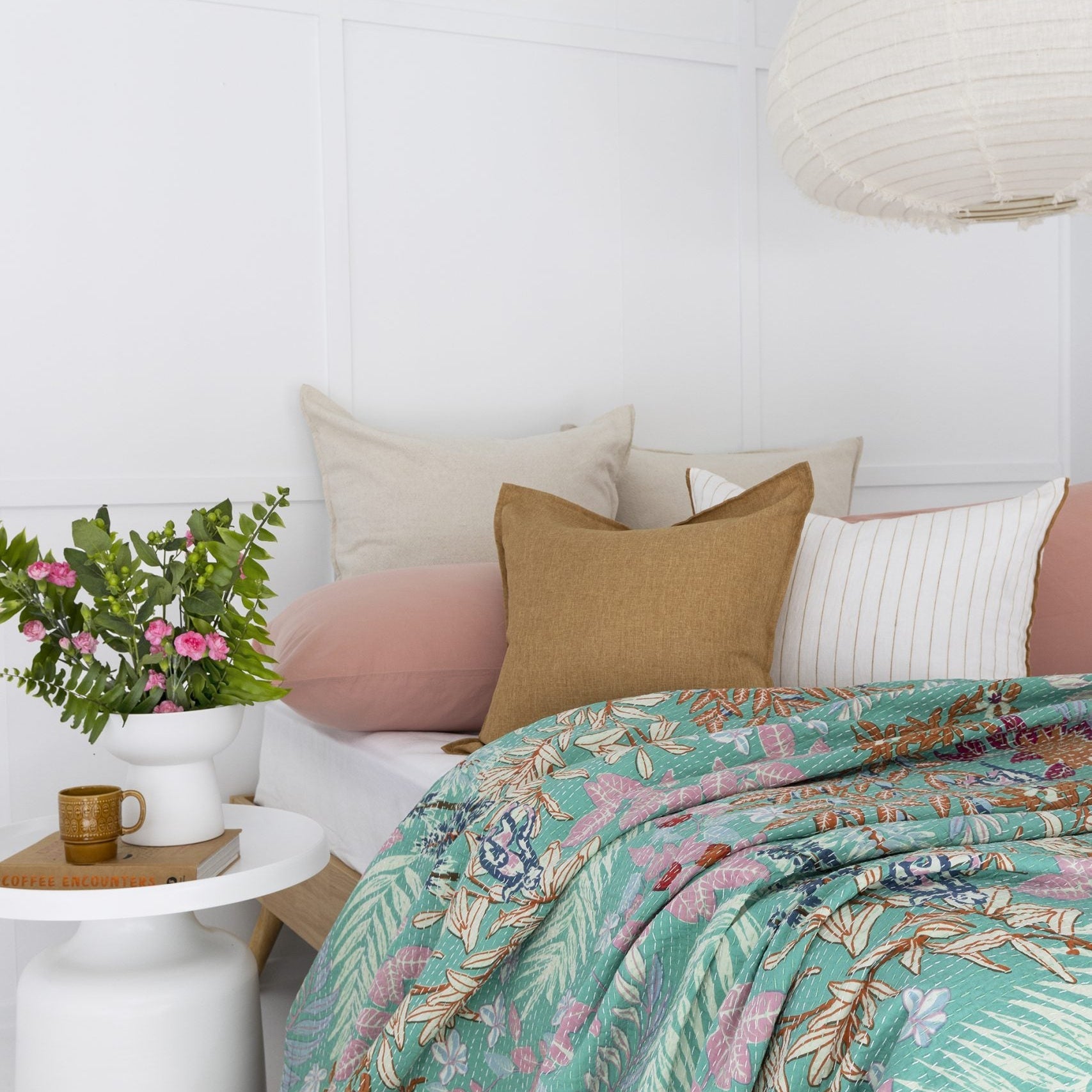 Isaac Indian Kantha Quilt Throw - Handmade Blanket