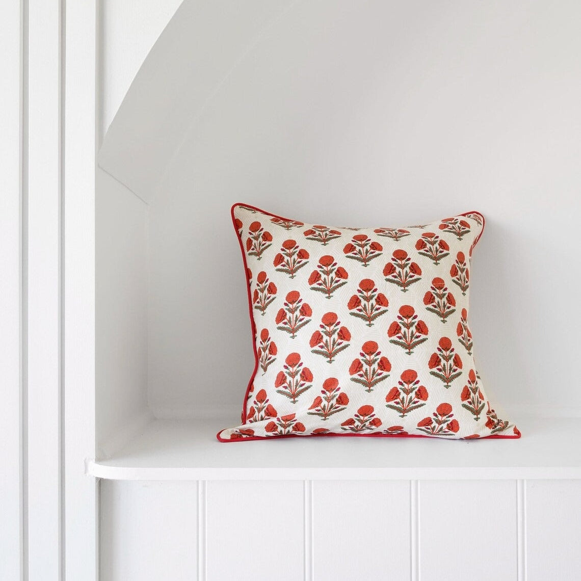 Frida Cotton Cushion Cover - Garden Harmony | Artistic Decor