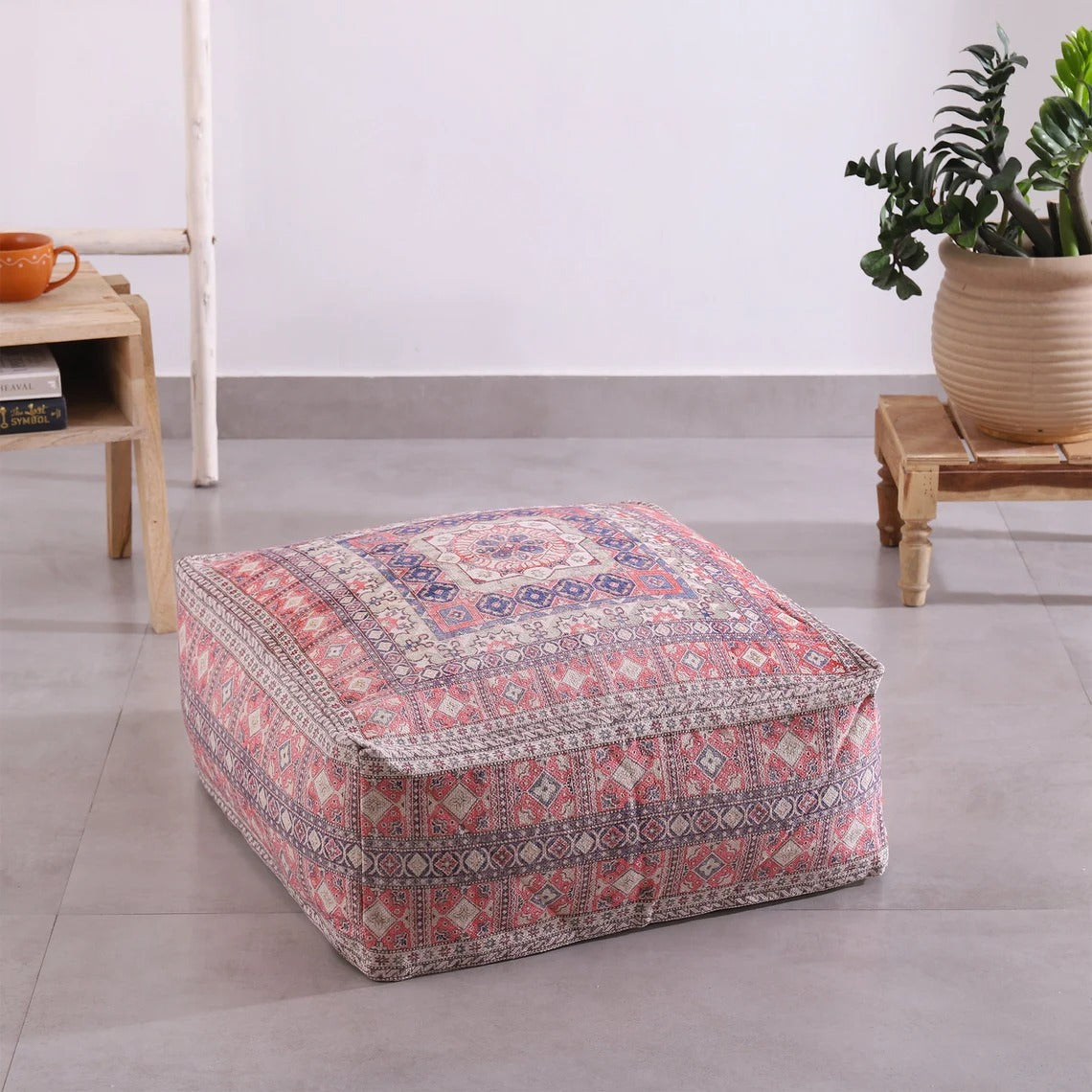 Ottoman Pouf - Breezy Moroccan Style | Boho Decor