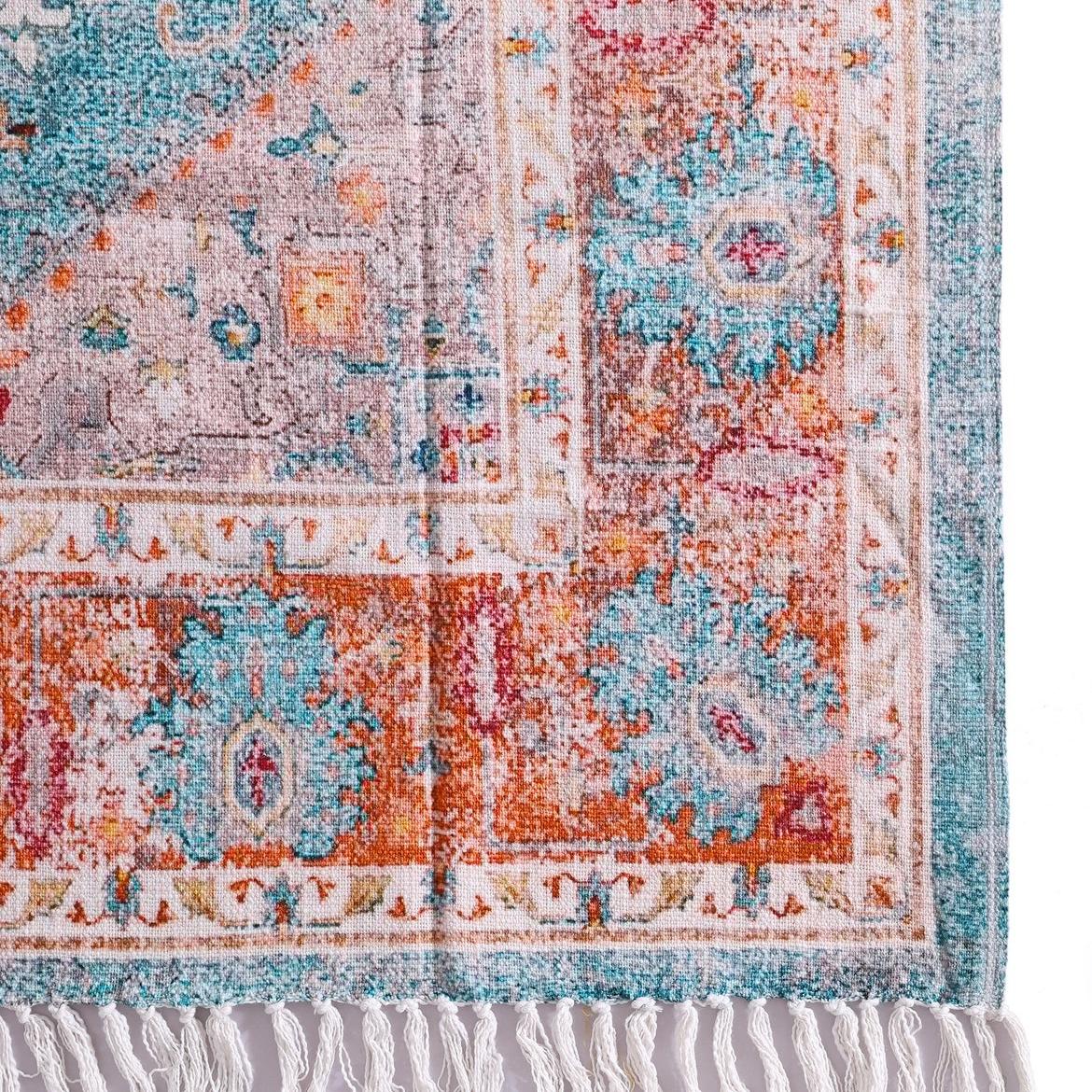 Luxury Throw Rug - Azure Wool | Rustic Home Decor