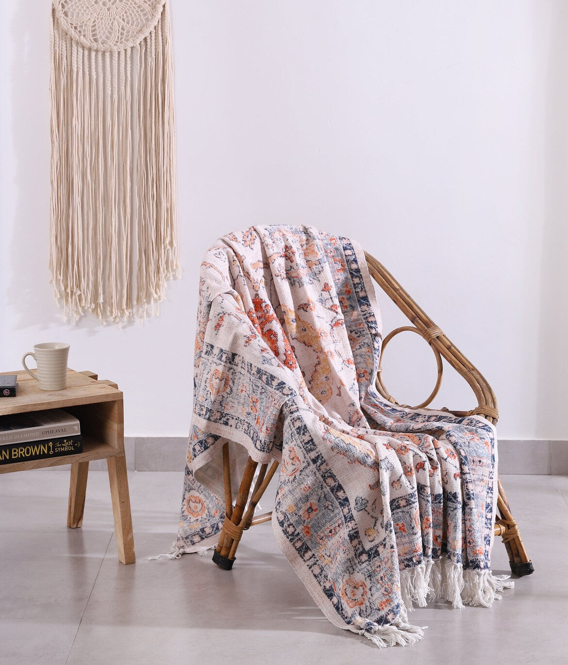 Cotton Throw Blanket - Boho Serene Rug | Soft & Cozy