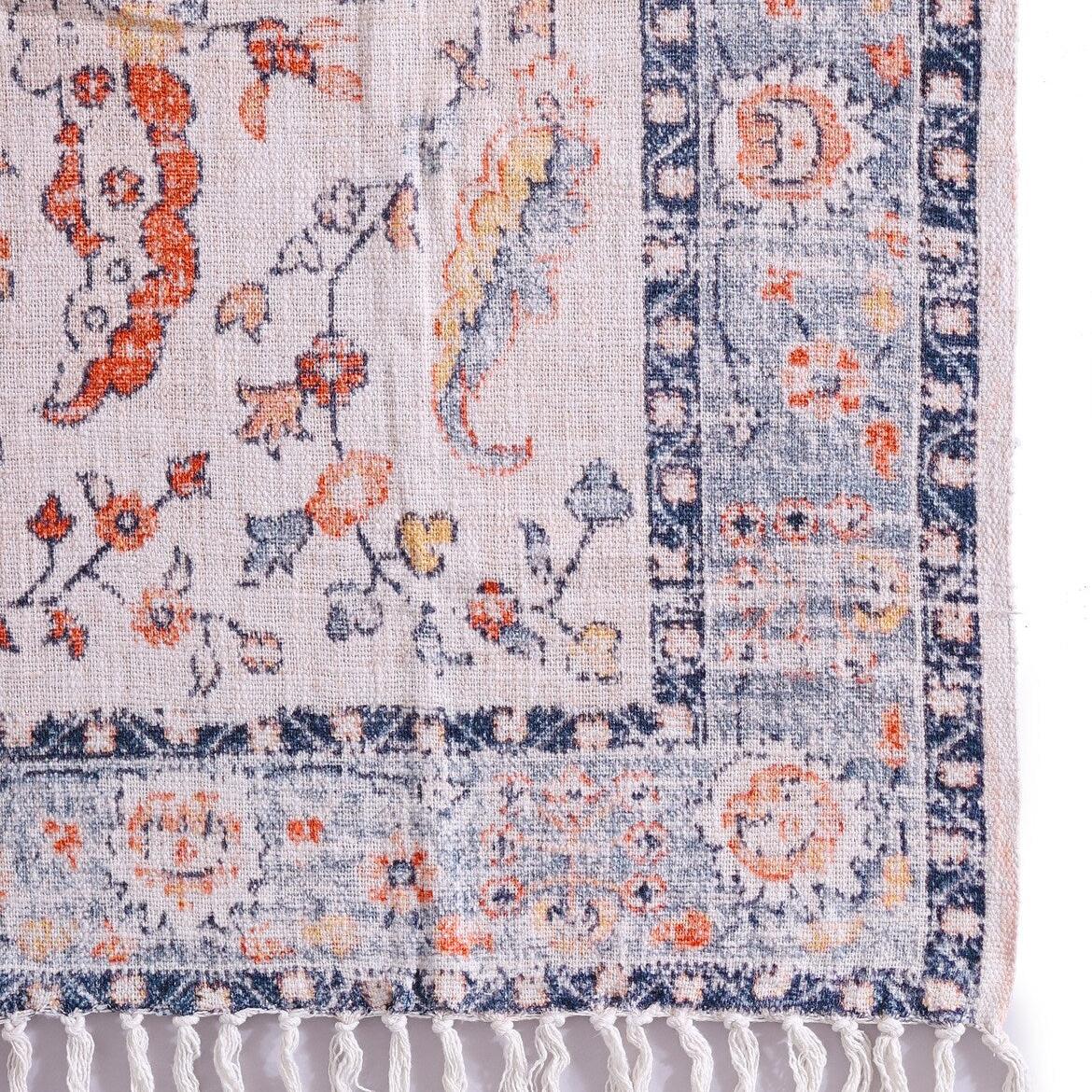 Cotton Throw Blanket - Boho Serene Rug | Soft & Cozy