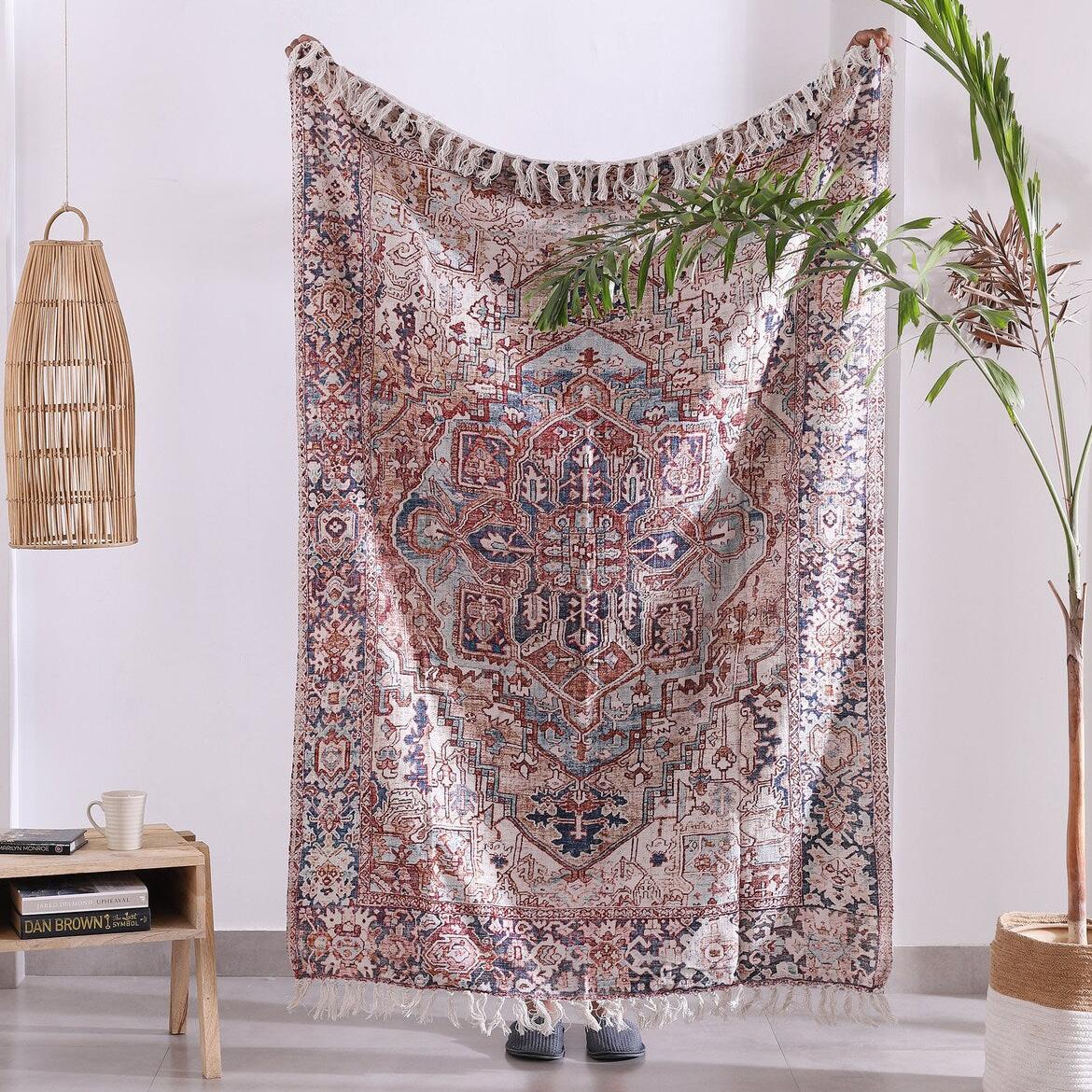 Luxury Wool Rug - Silver Rustic Decor | Elegant