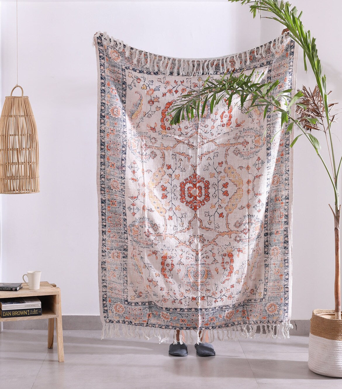 Cotton Throw Blanket - Boho Serene Rug | Soft & Cozy