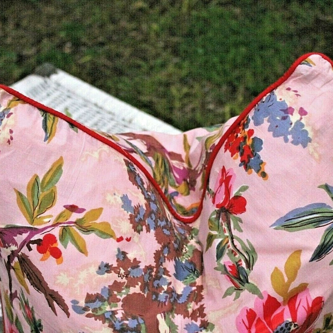 Botanical Tapestry Handmade Cotton Cushion Cover