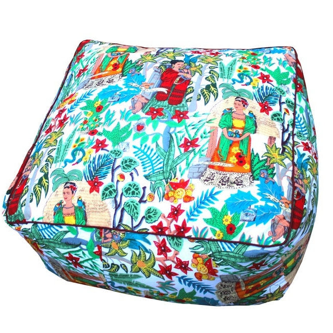 Kahlo's Garden Ottoman Cushion Cover