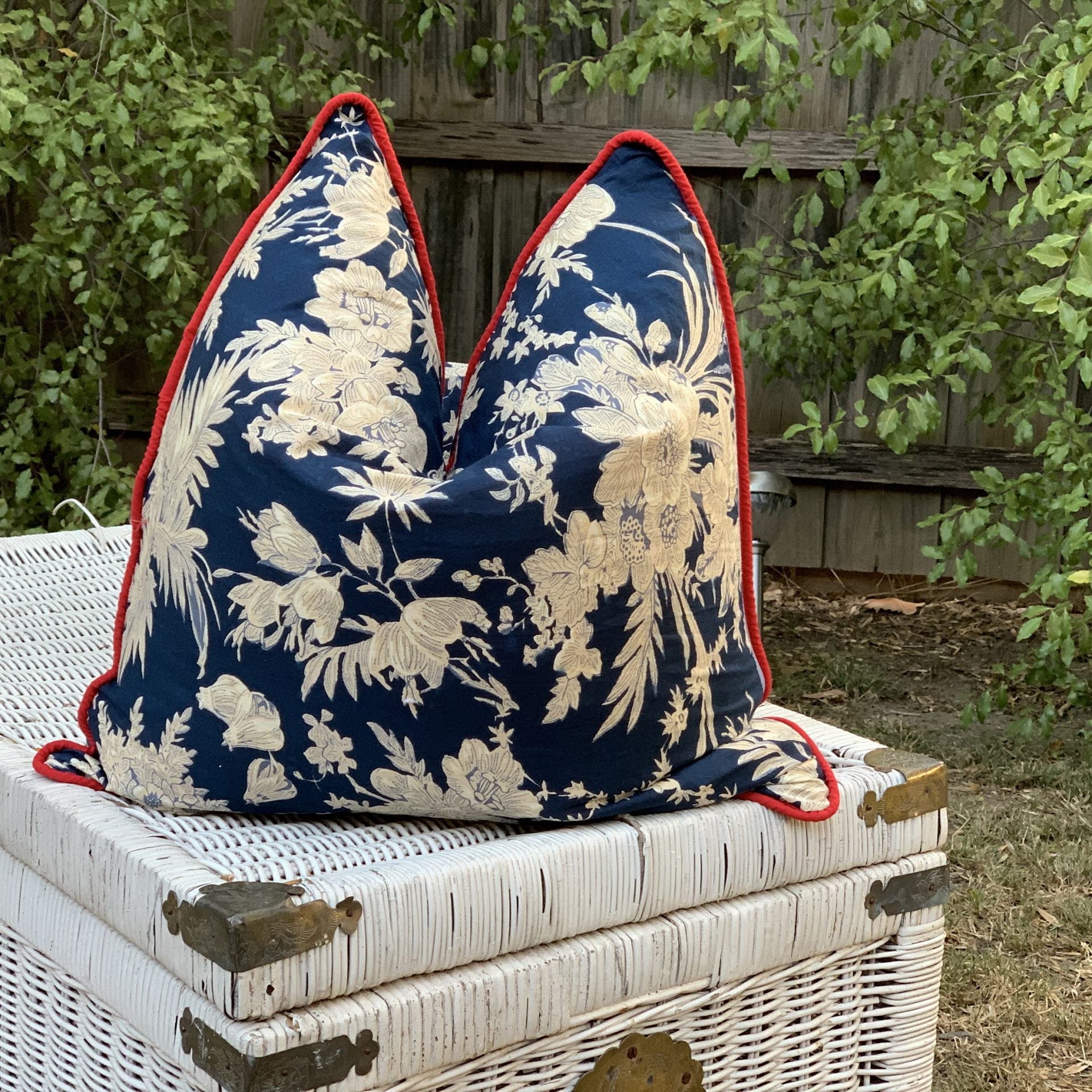 Vintage Blooms Handmade Cotton Cushion