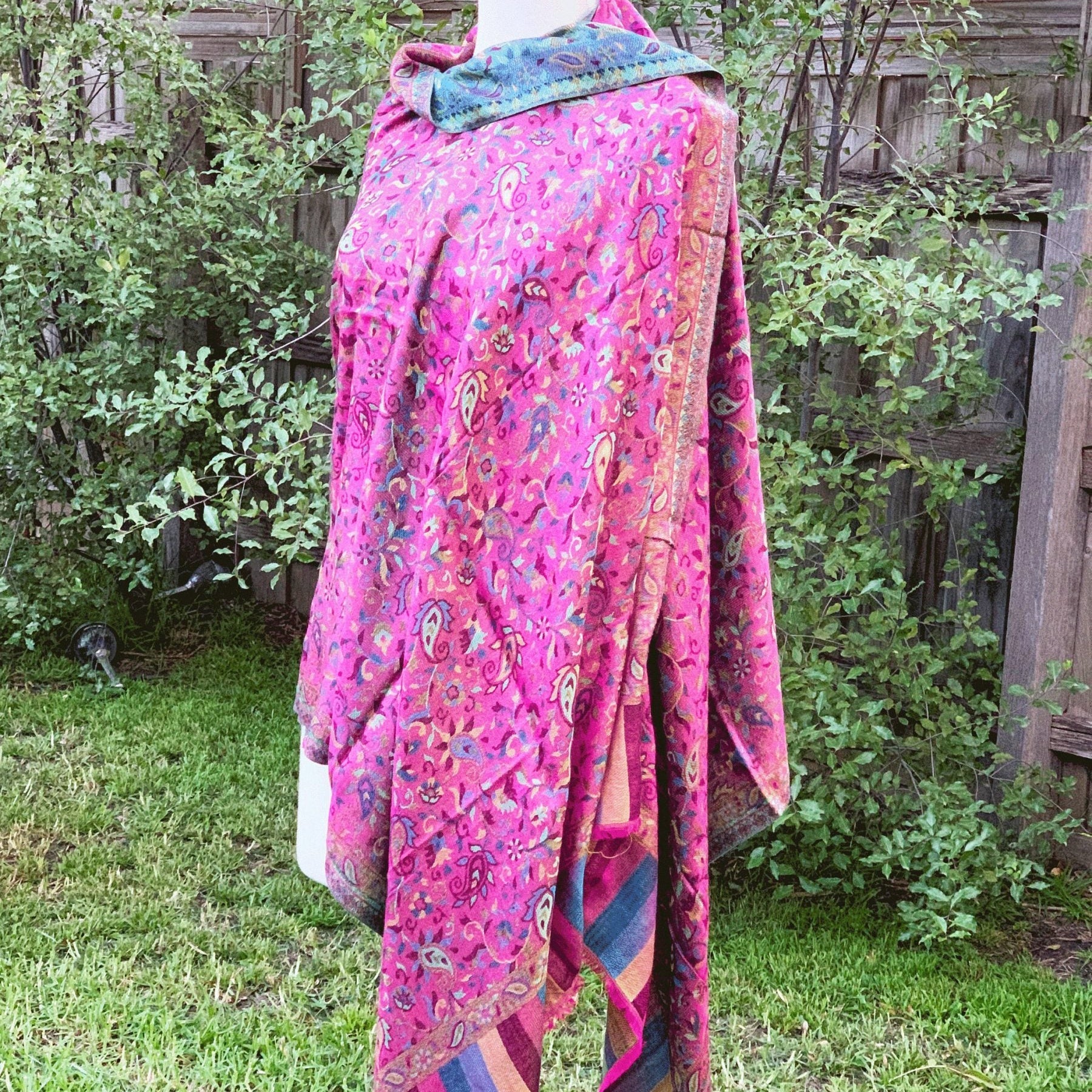 Boho Paisley Reversible Pashmina Scarf
