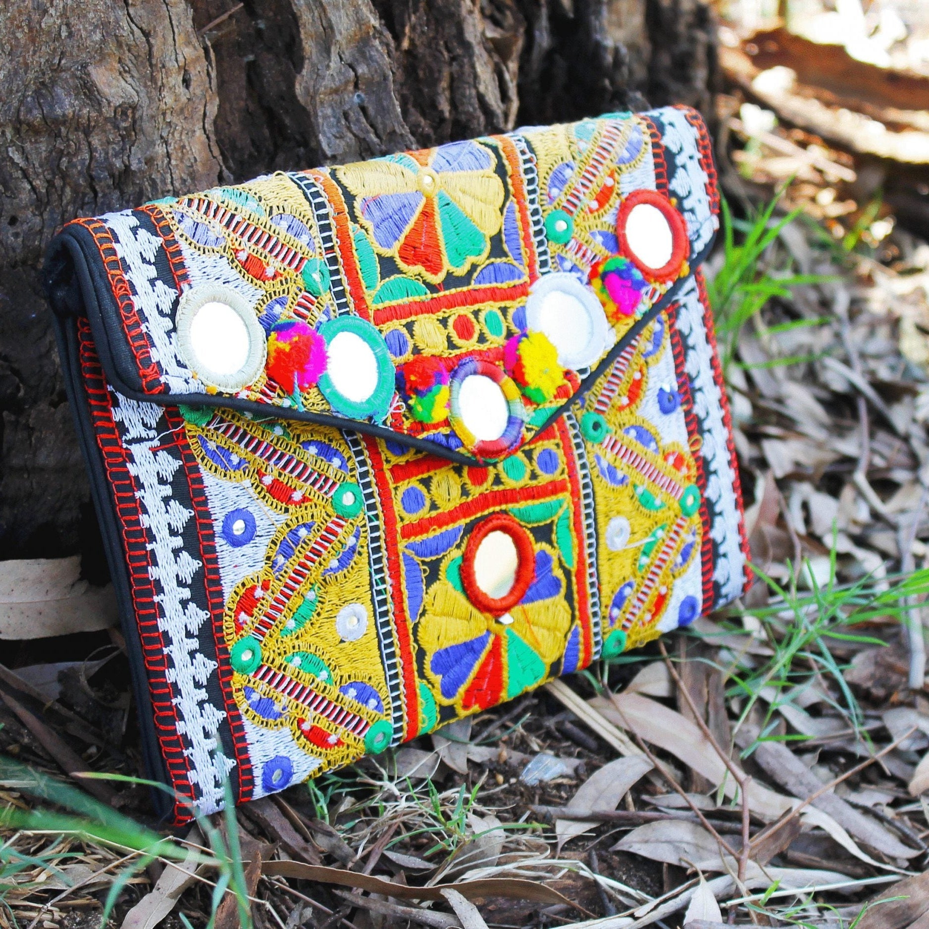 Hippie Chic Boho Clutch Bag