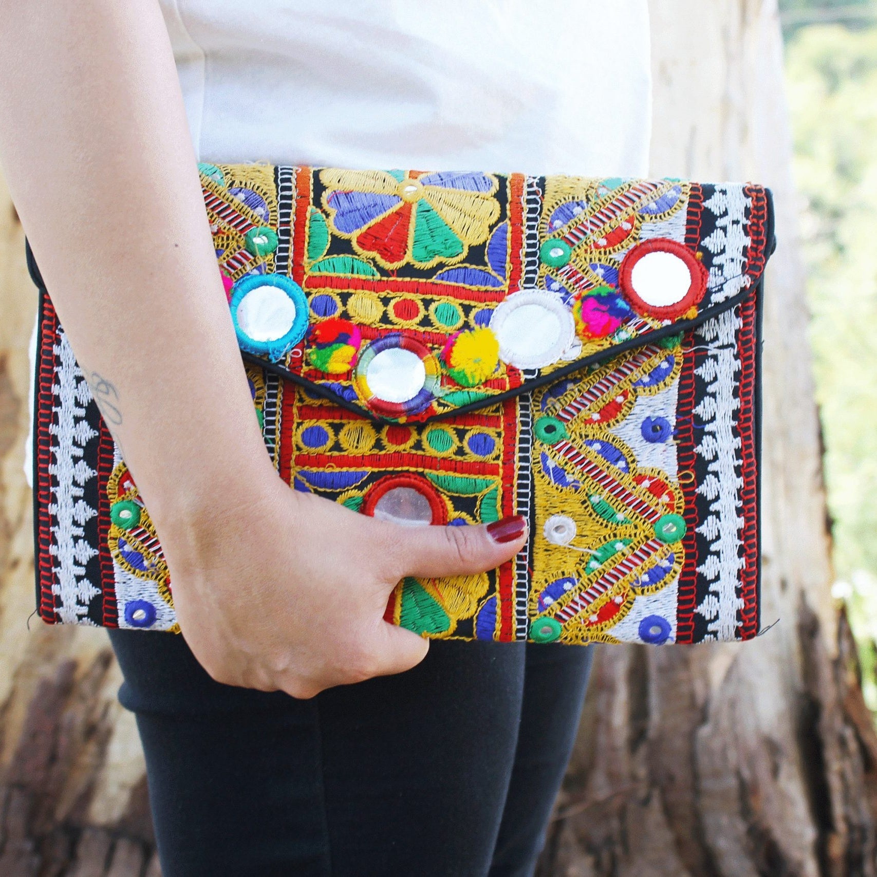 Hippie Chic Boho Clutch Bag