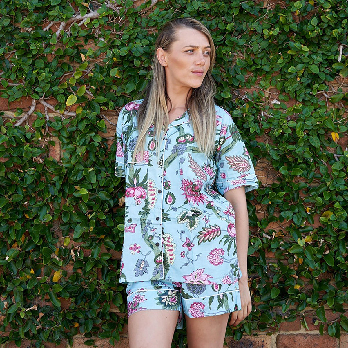 Studio Island Dreams' 100% Cotton Pyjama Shorts Set | Summer PJ