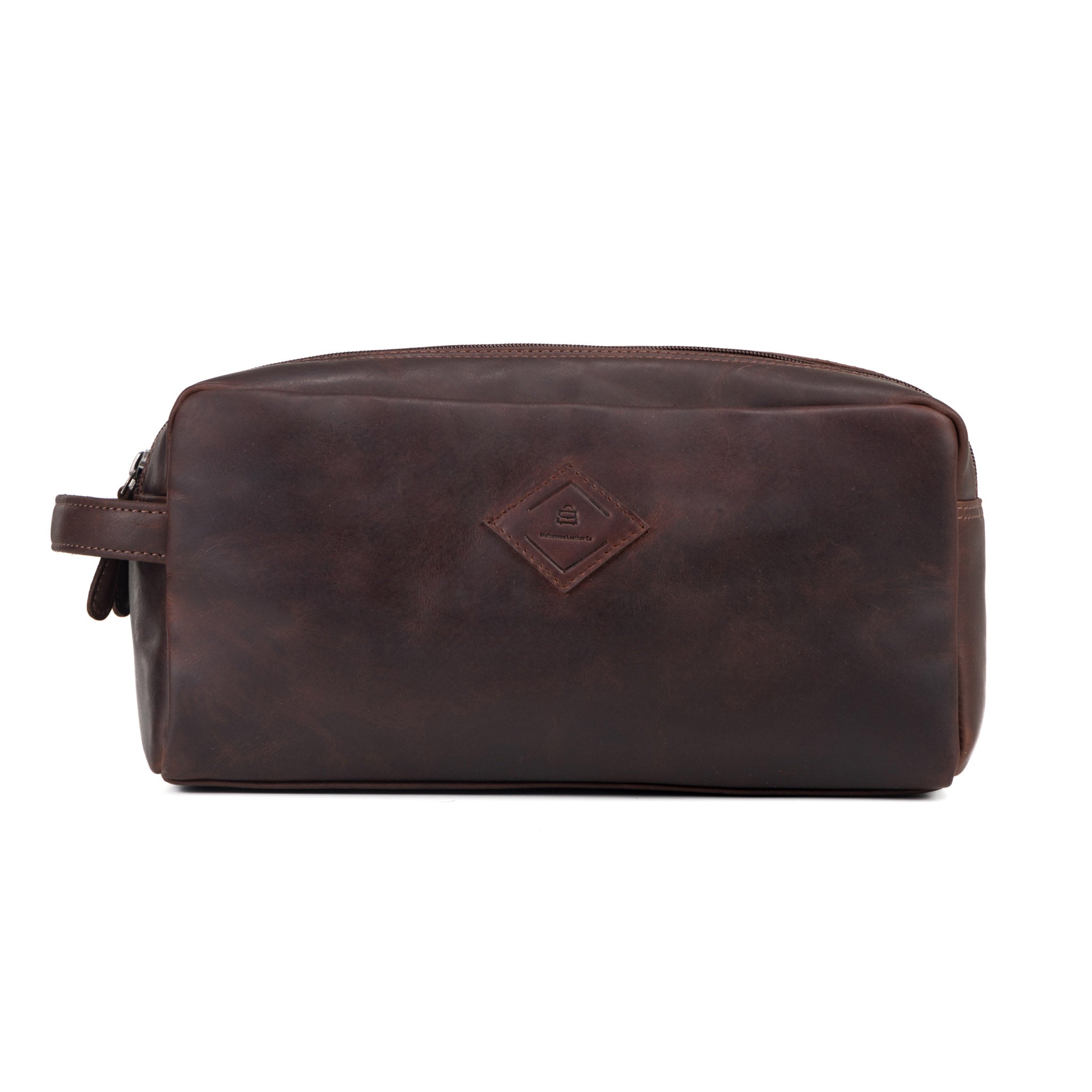 Large Leather Toiletry Bag - Eve Collection