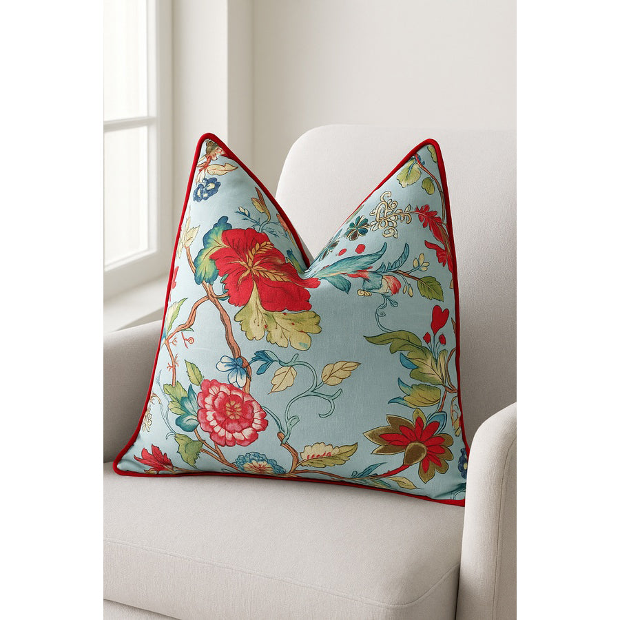 Botanical Harmony Cotton Cushion Cover