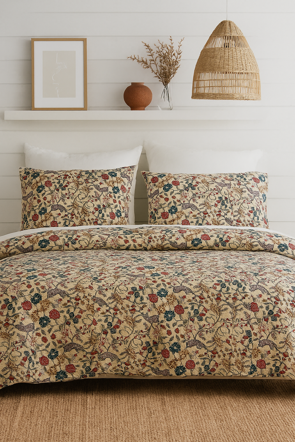 Wildberry Woodland Cotton Quilt Set - King Size