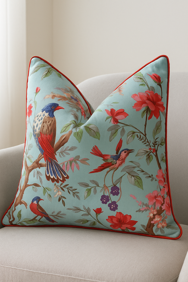 Winged Bliss Cotton Cushion Cover