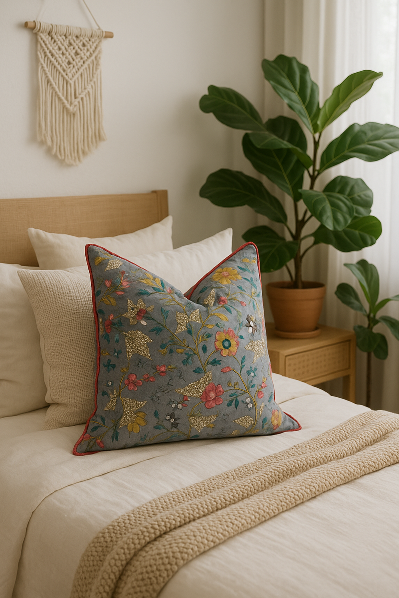 Avian Escape Cotton Cushion Cover