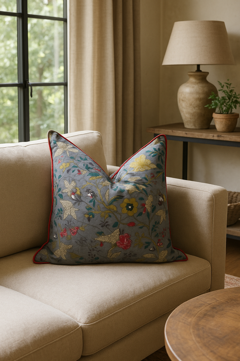 Avian Escape Cotton Cushion Cover