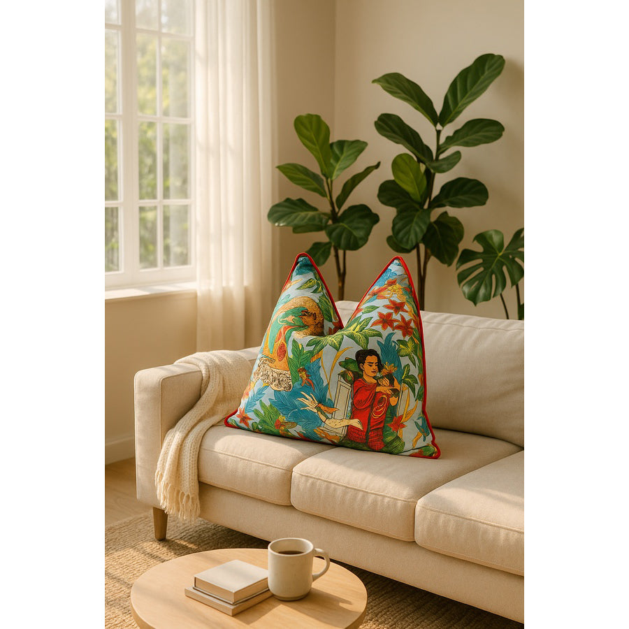 Ritmo de México Cotton Cushion Cover
