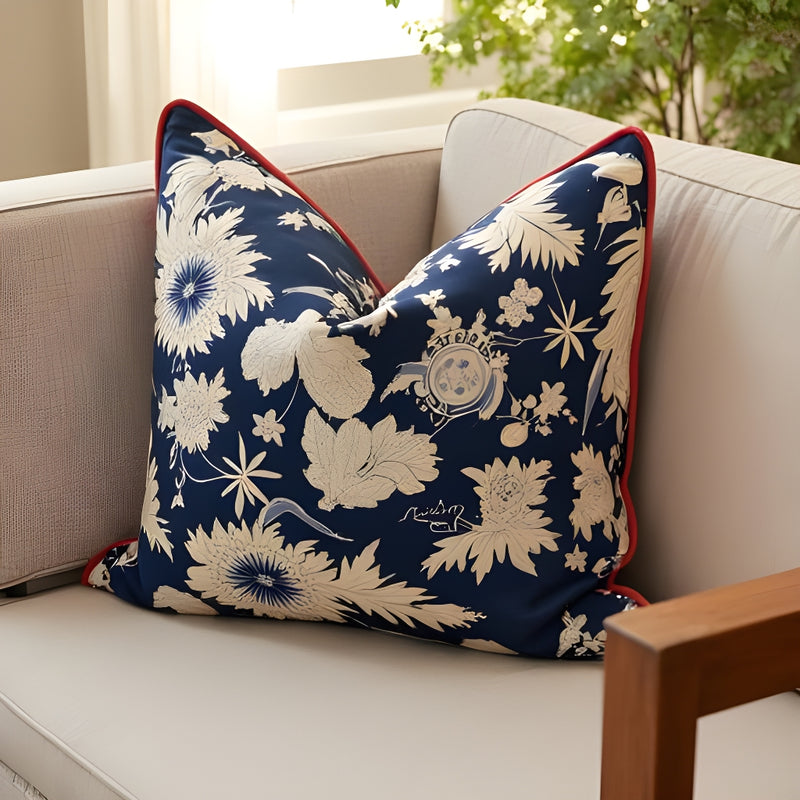 Vintage Blooms Handmade Cotton Cushion
