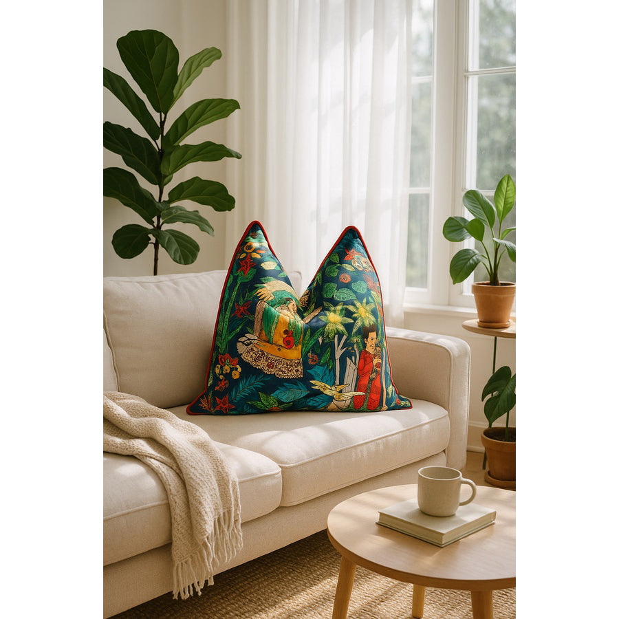 Mystical Frida Cotton Cushion Cover