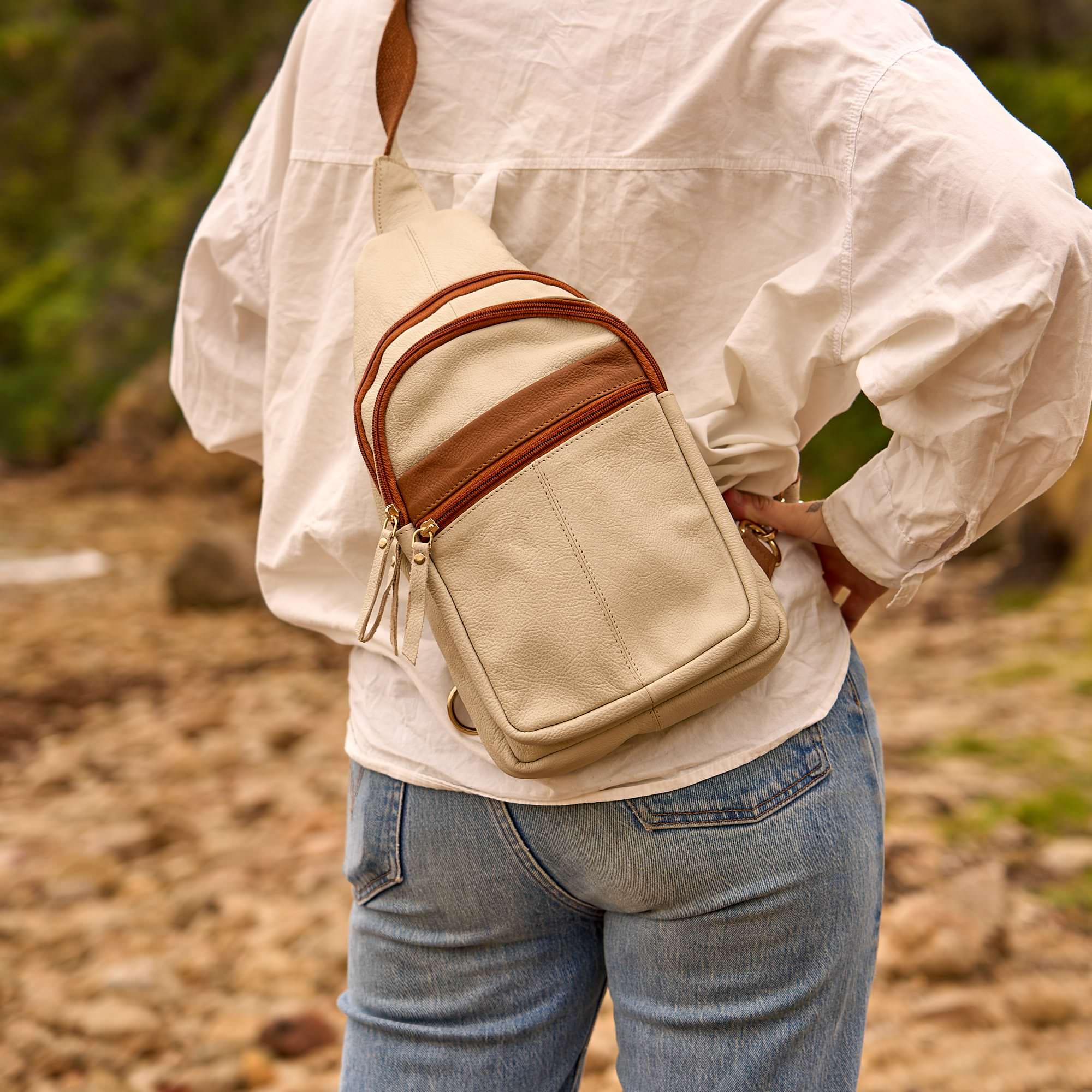 Premium leather crossbody purse for women ideal for travel, shopping, daily use, and hands-free convenience