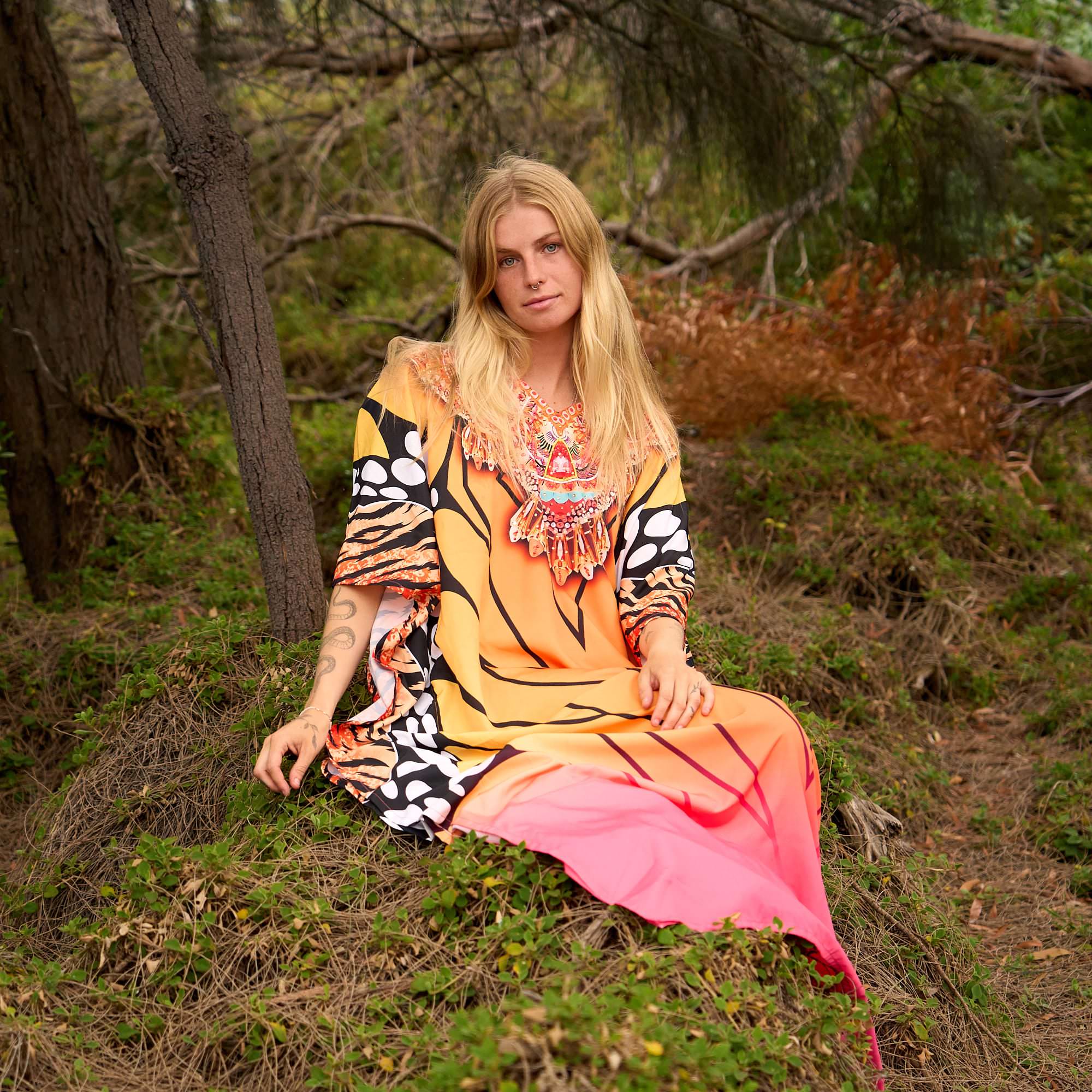 Summer Breeze Silk Kaftan