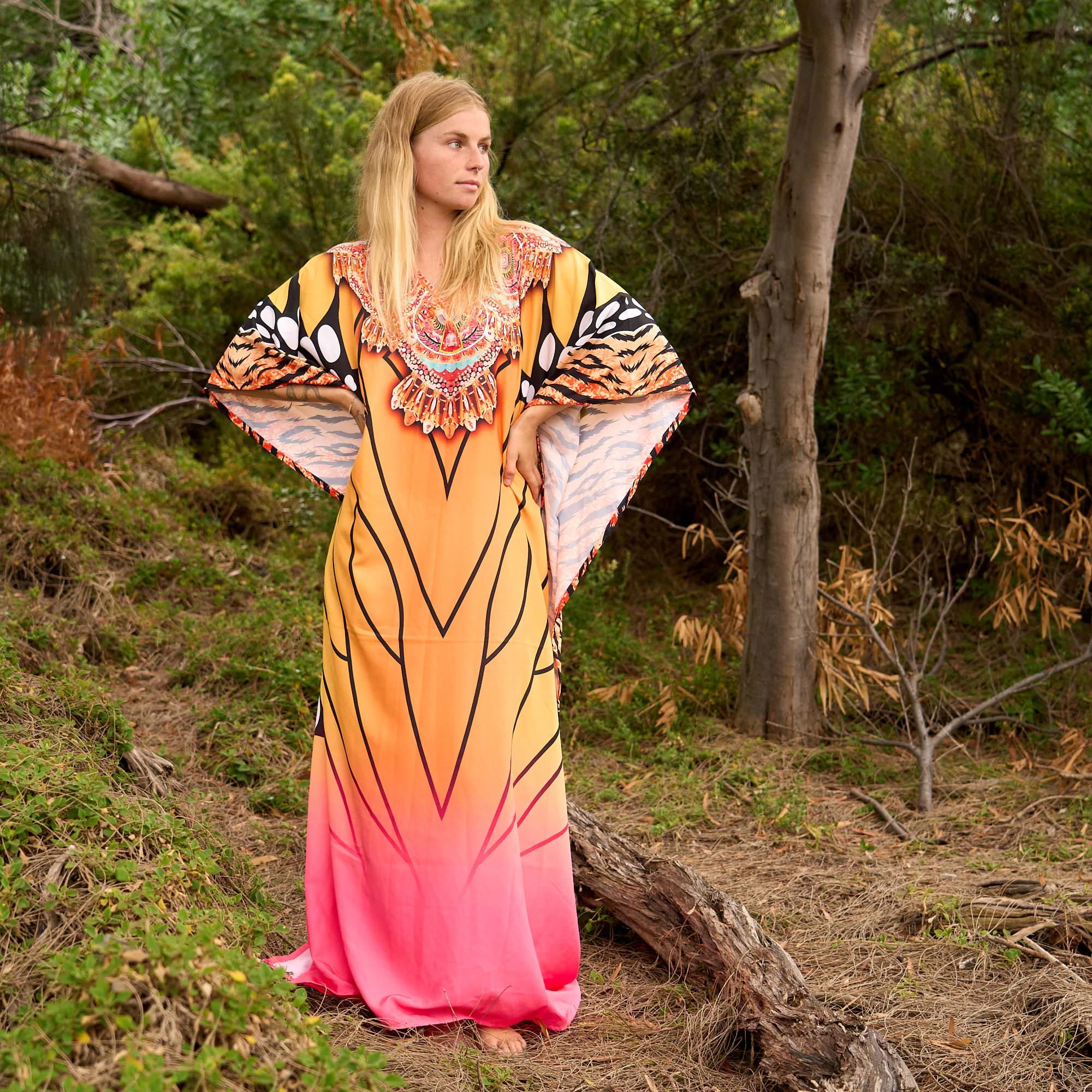 Summer Breeze Silk Kaftan