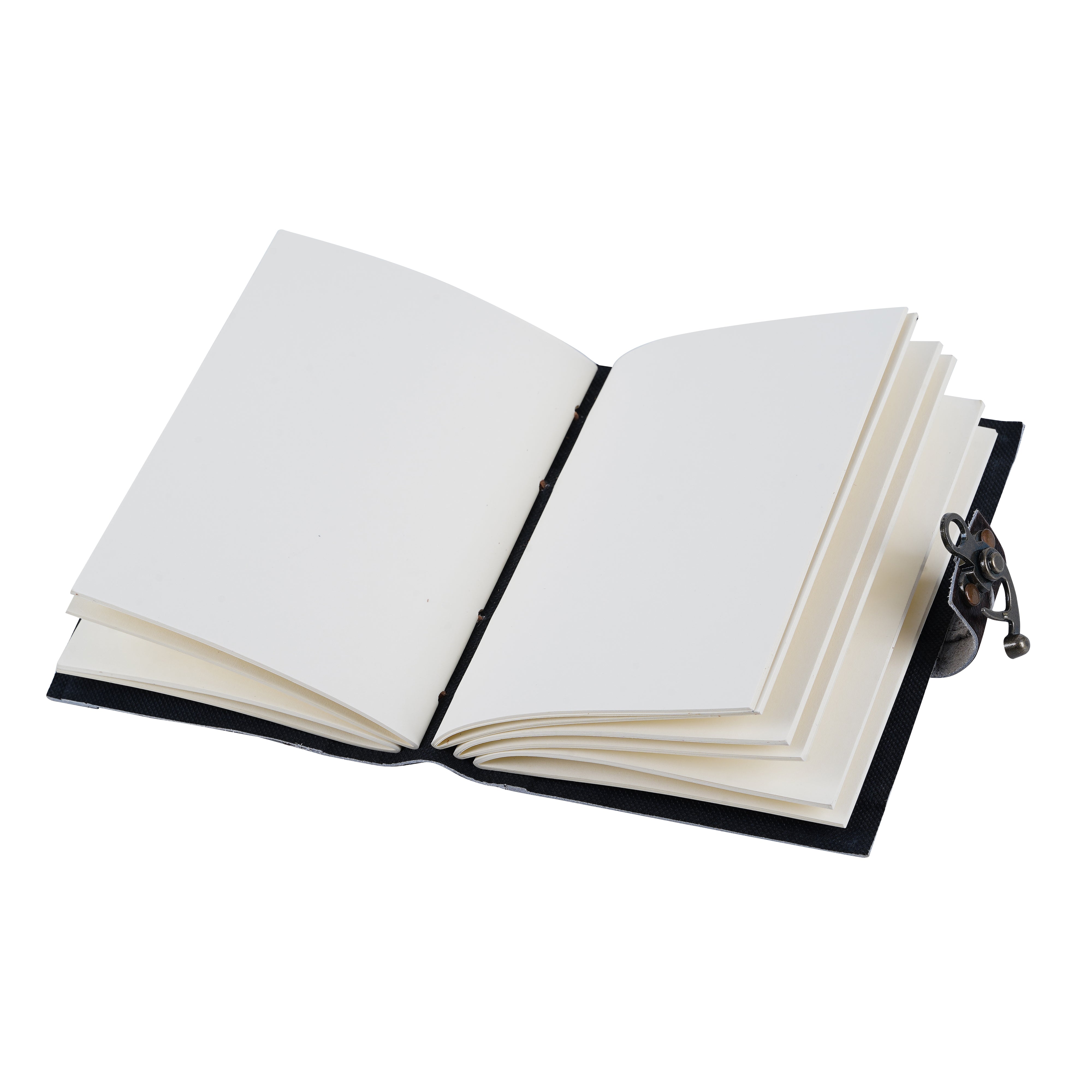 Handmade Leather Notebook – Animal Print Cowhide Cover