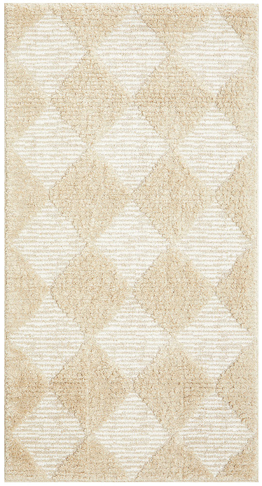 Marigold Aylin Diamond Beige Rug - Luxe & Elegant