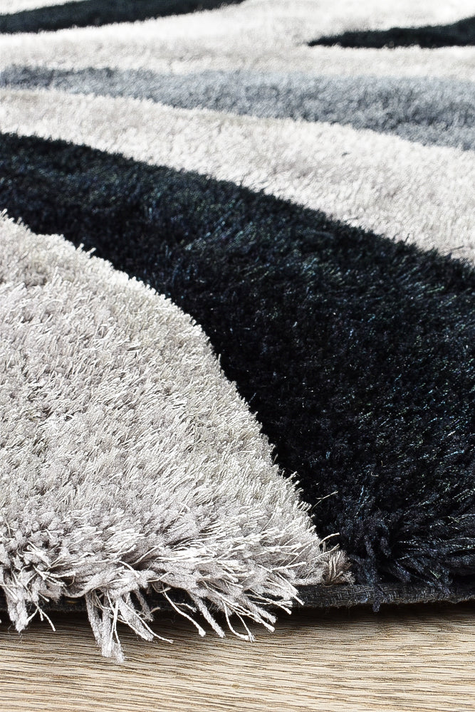 Florida Black Grey Rug 883 - Bold Statement Rug