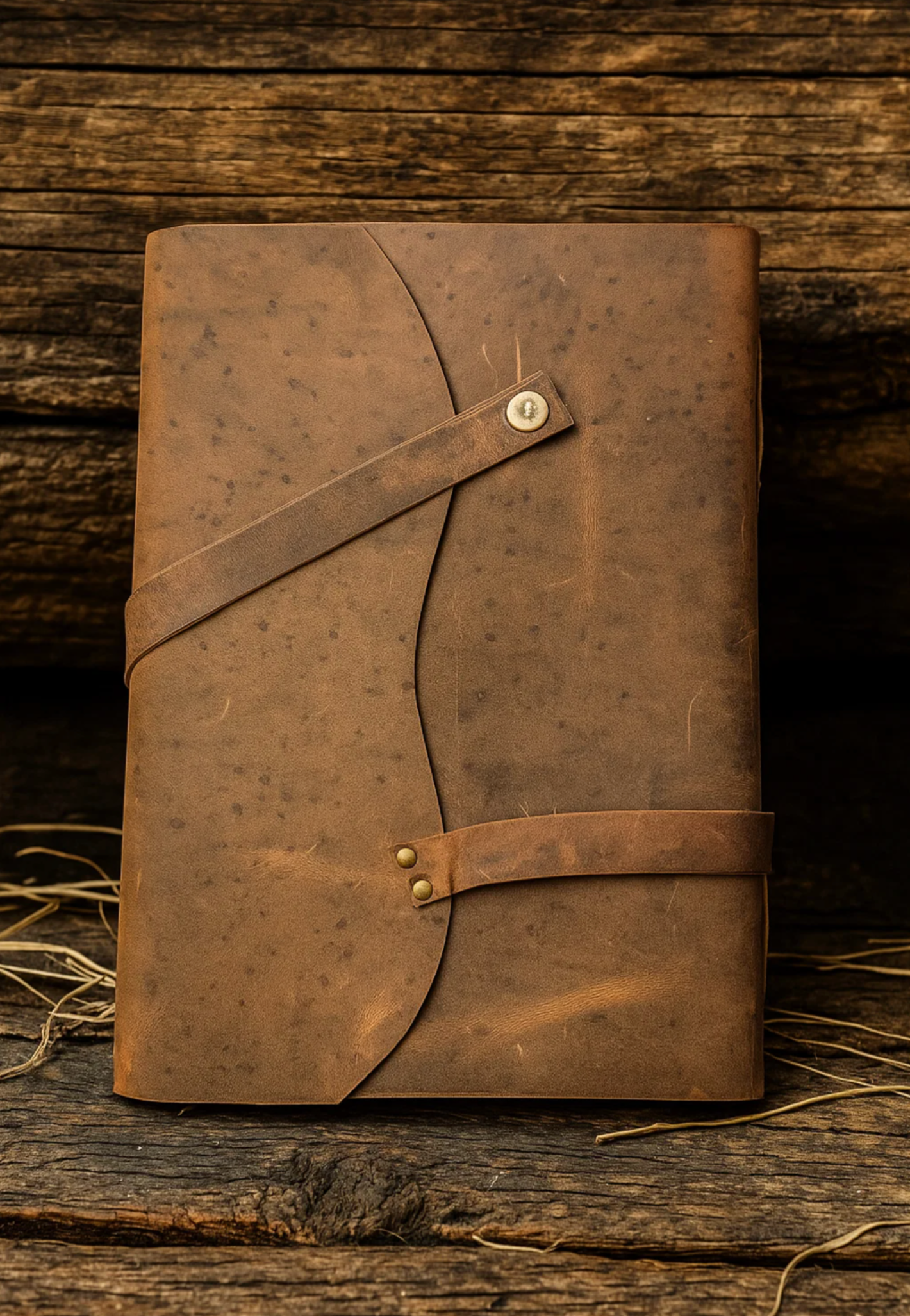 Vintage Leather Journal - A4 Handcrafted