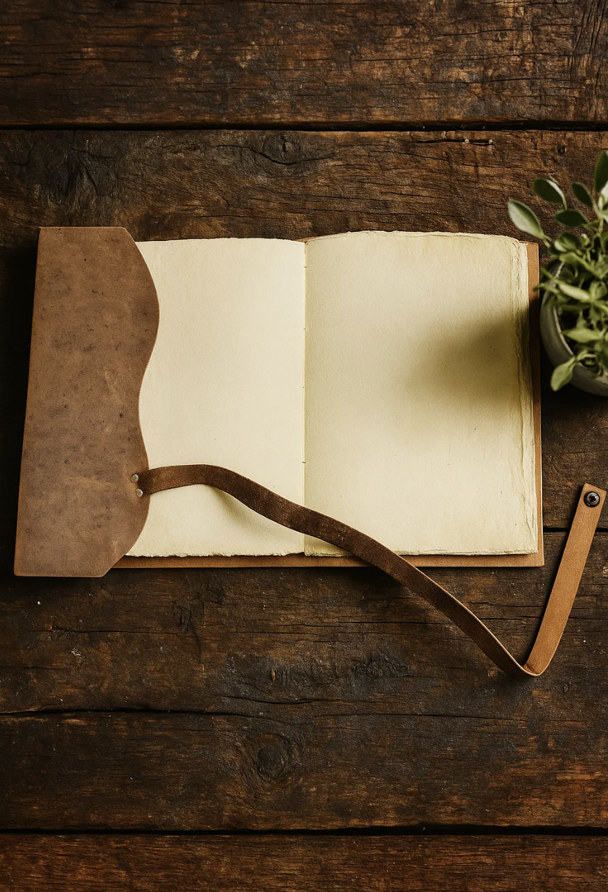 Vintage Leather Journal - A4 Handcrafted