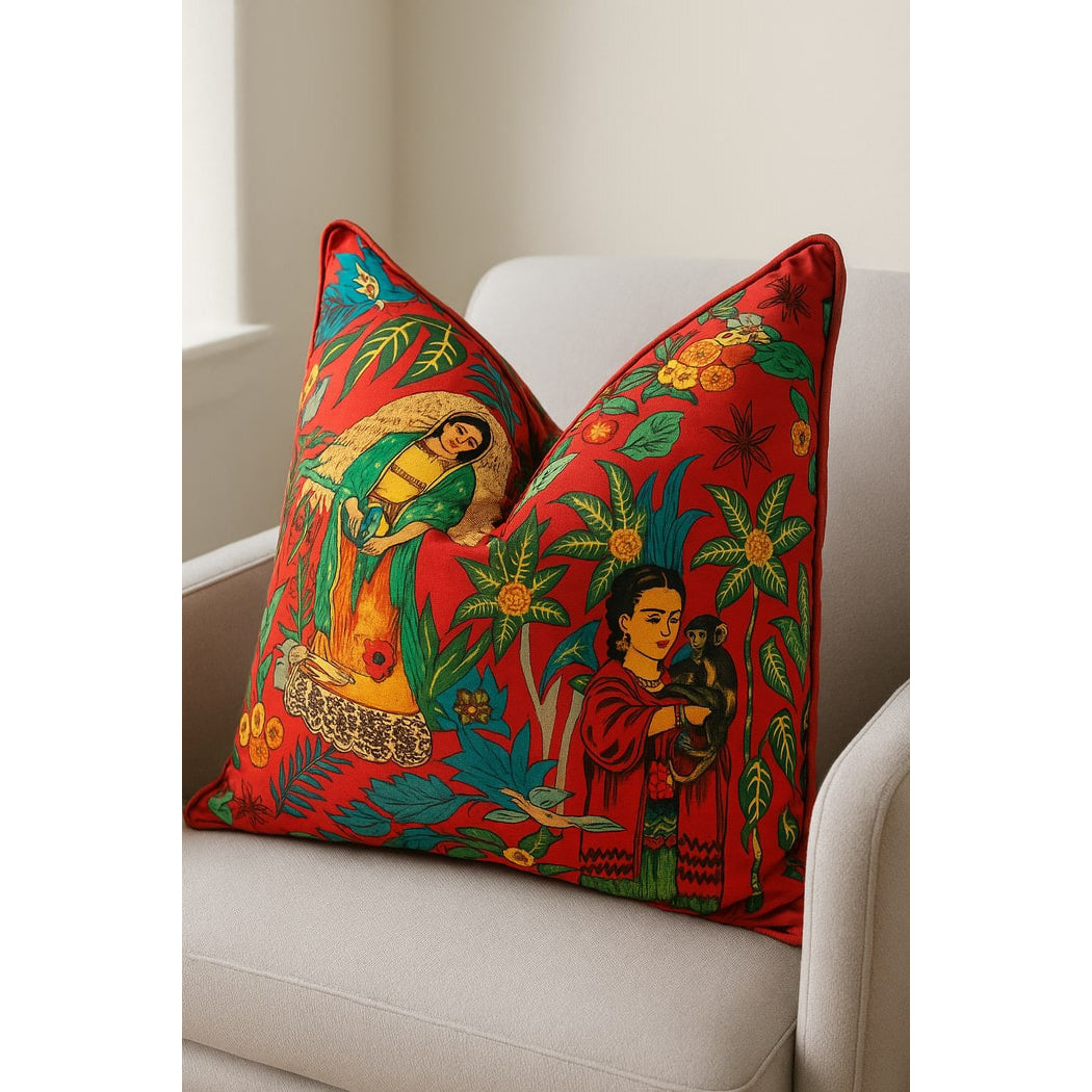 Cultura Mexicana Cotton Cushion Cover