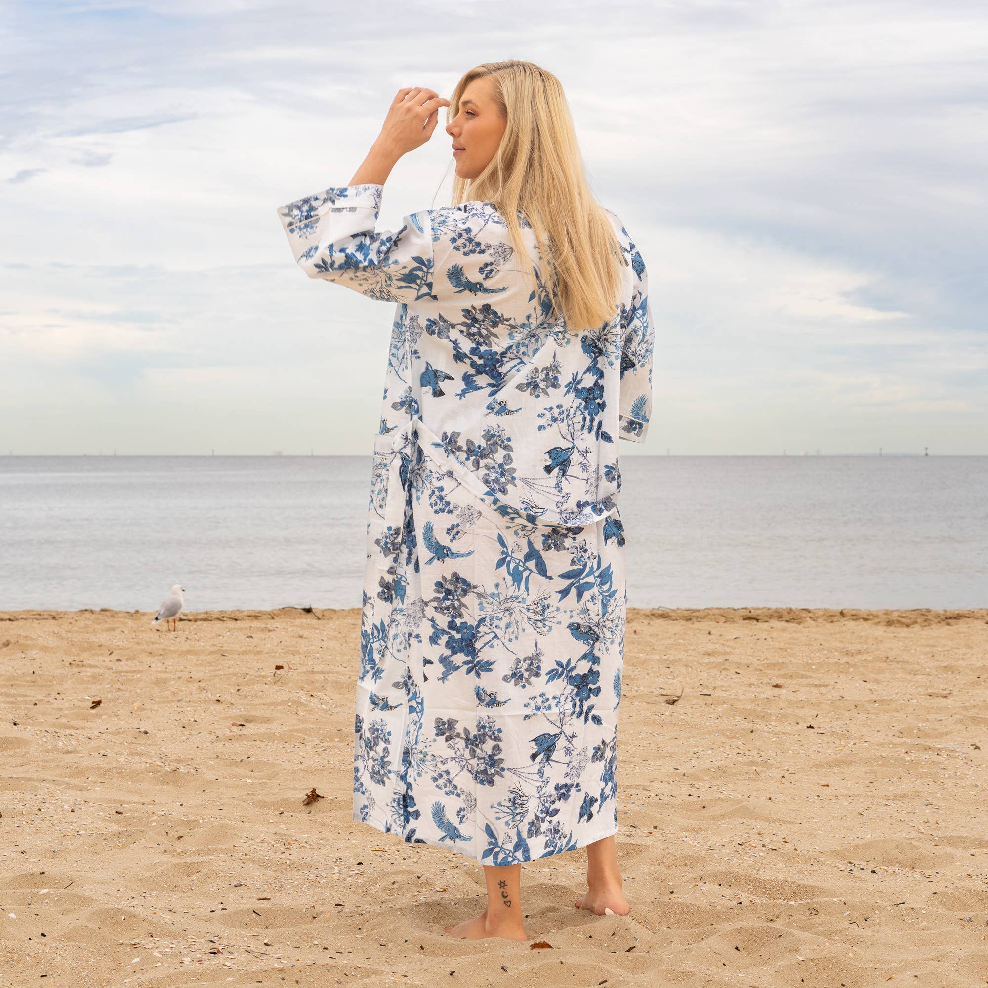 Aisha Women's Cotton Kimono Robe - Effortless Style