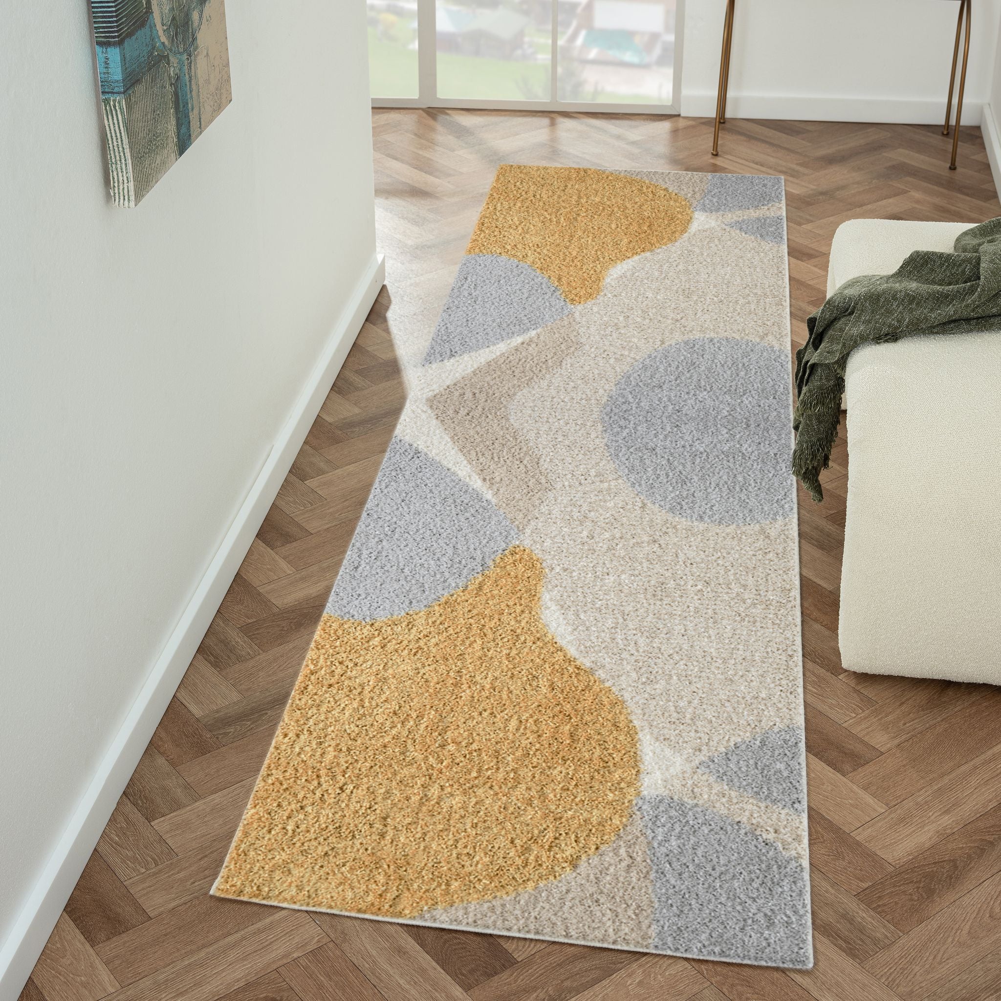 Plushy 383 Multicolour Runner Rug - Vibrant Hallway Style