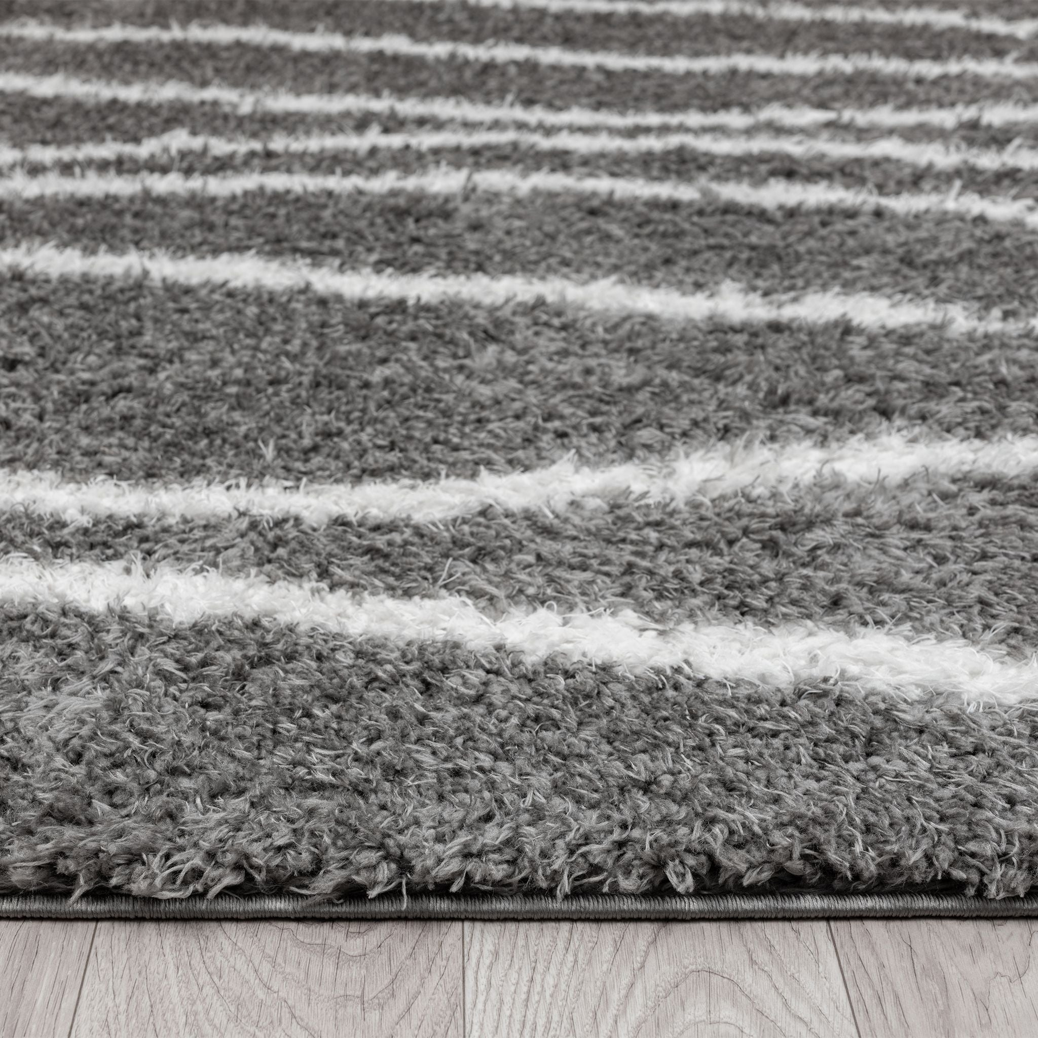 Plushy 385 Cloud Grey Runner Rug - Hallway Decor Staple